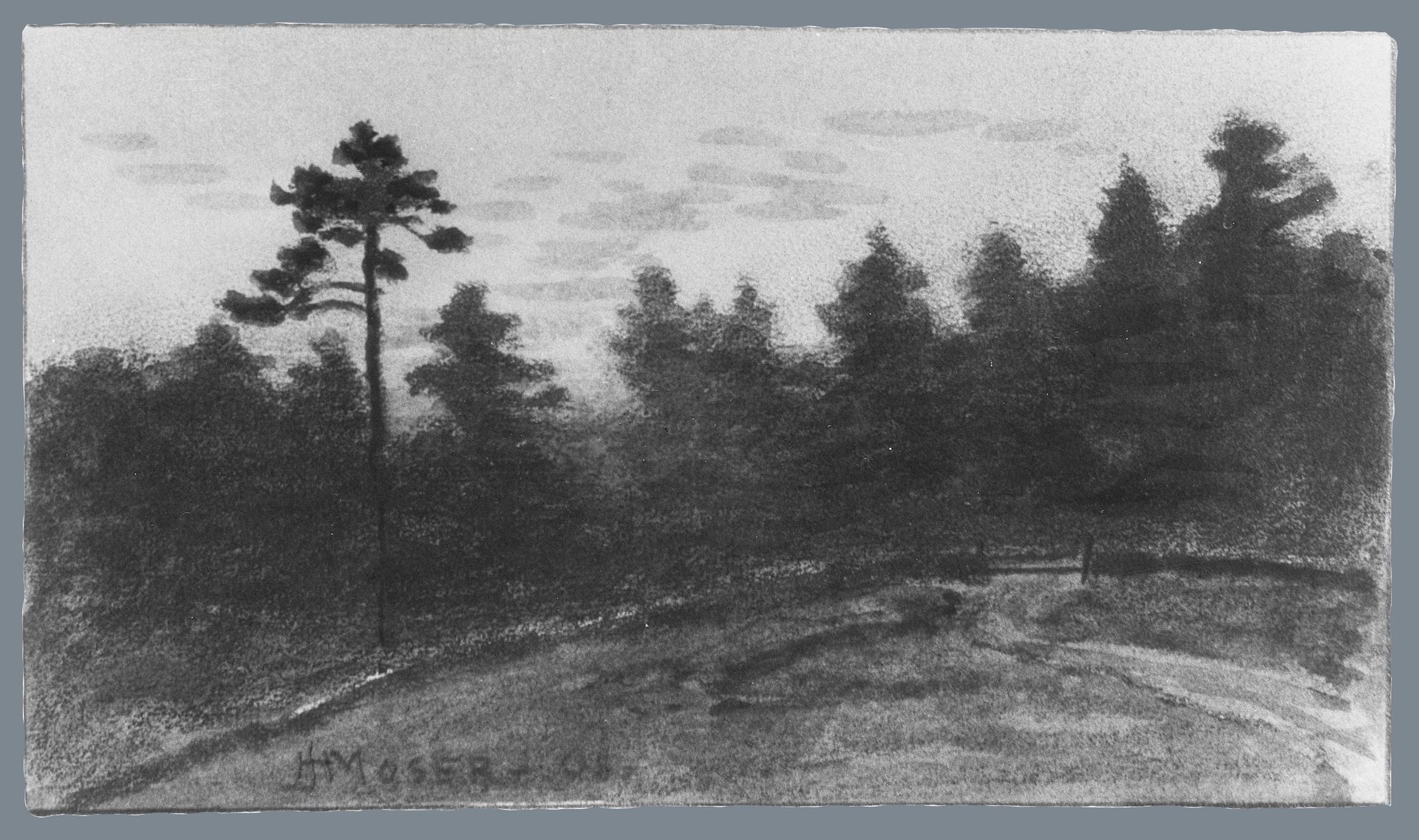 Landscape (from McGuire Scrapbook) by James Henry Moser