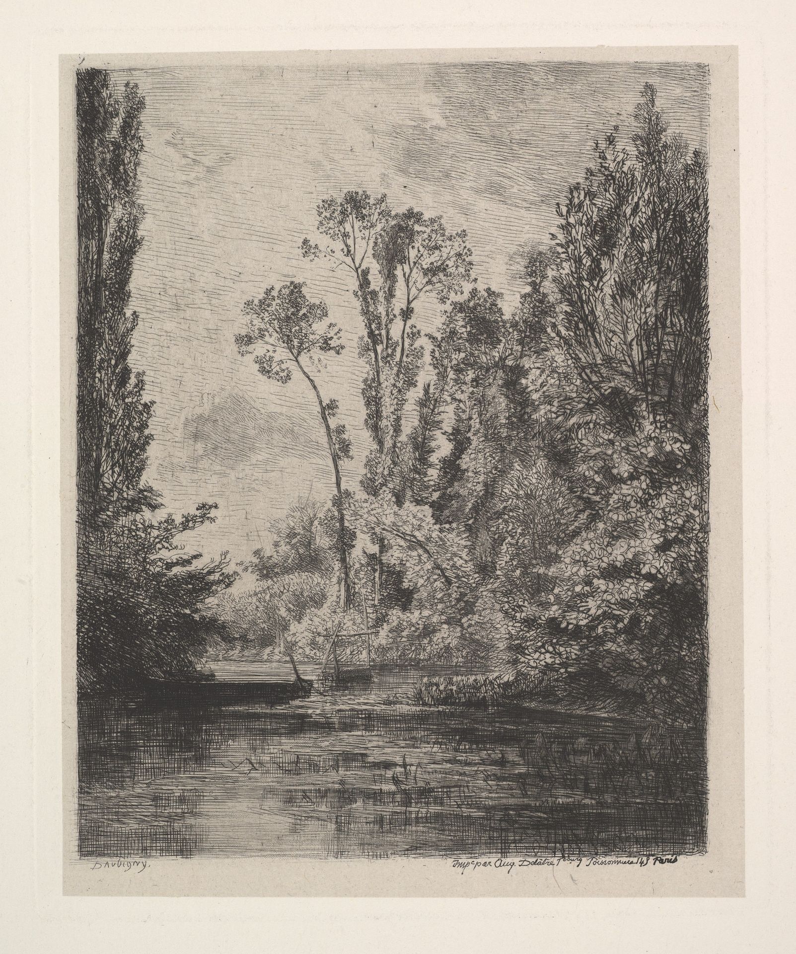 The Virgin Islands at Bezon (The Fish Pond) by Charles François Daubigny