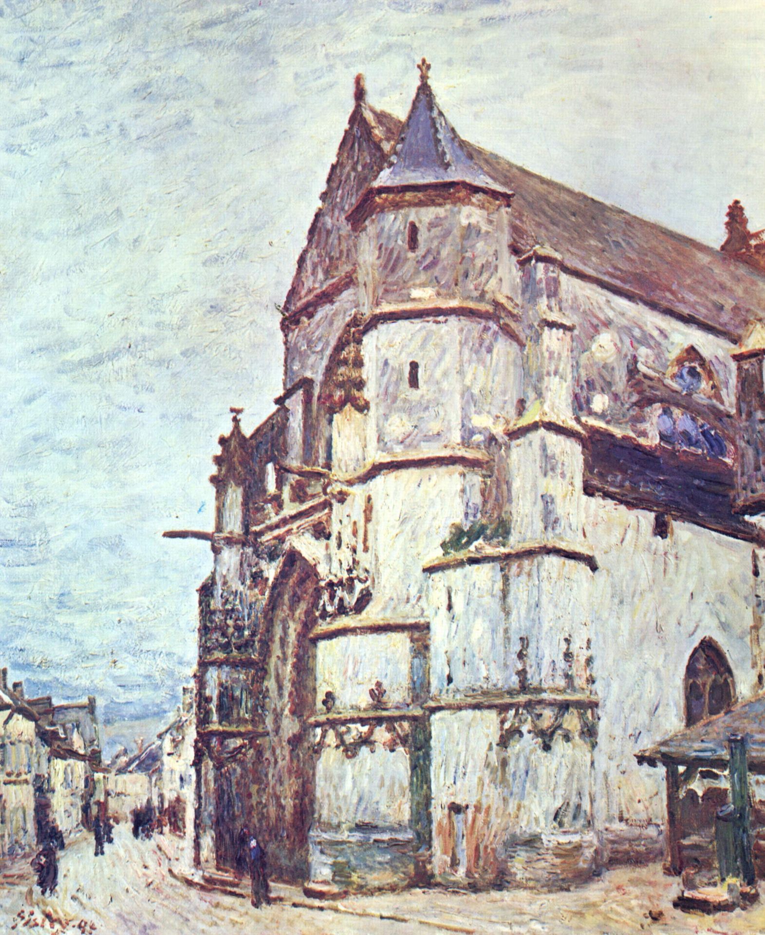 Church at Moret after the Rain by Alfred Sisley