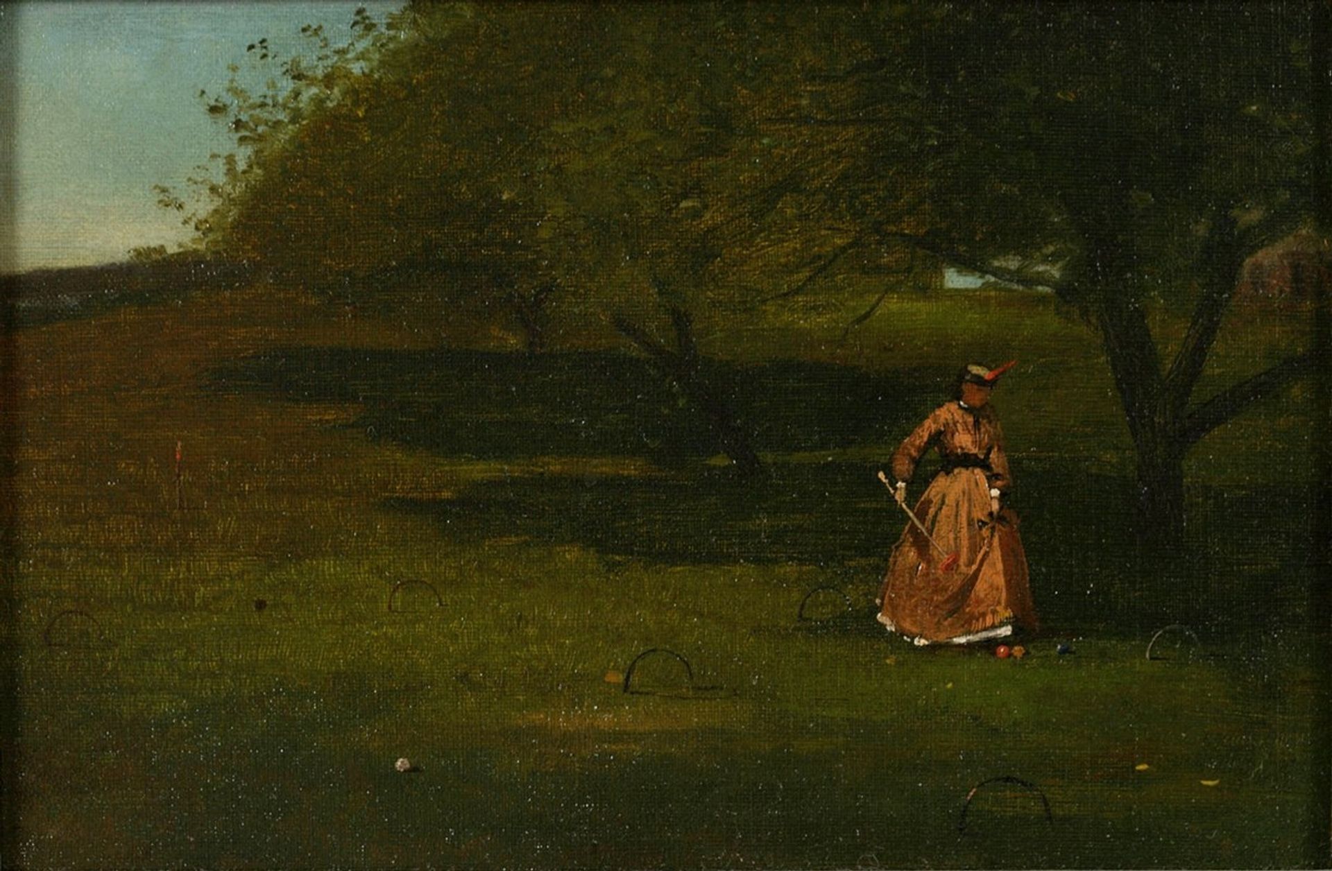 Croquet Player by Winslow Homer