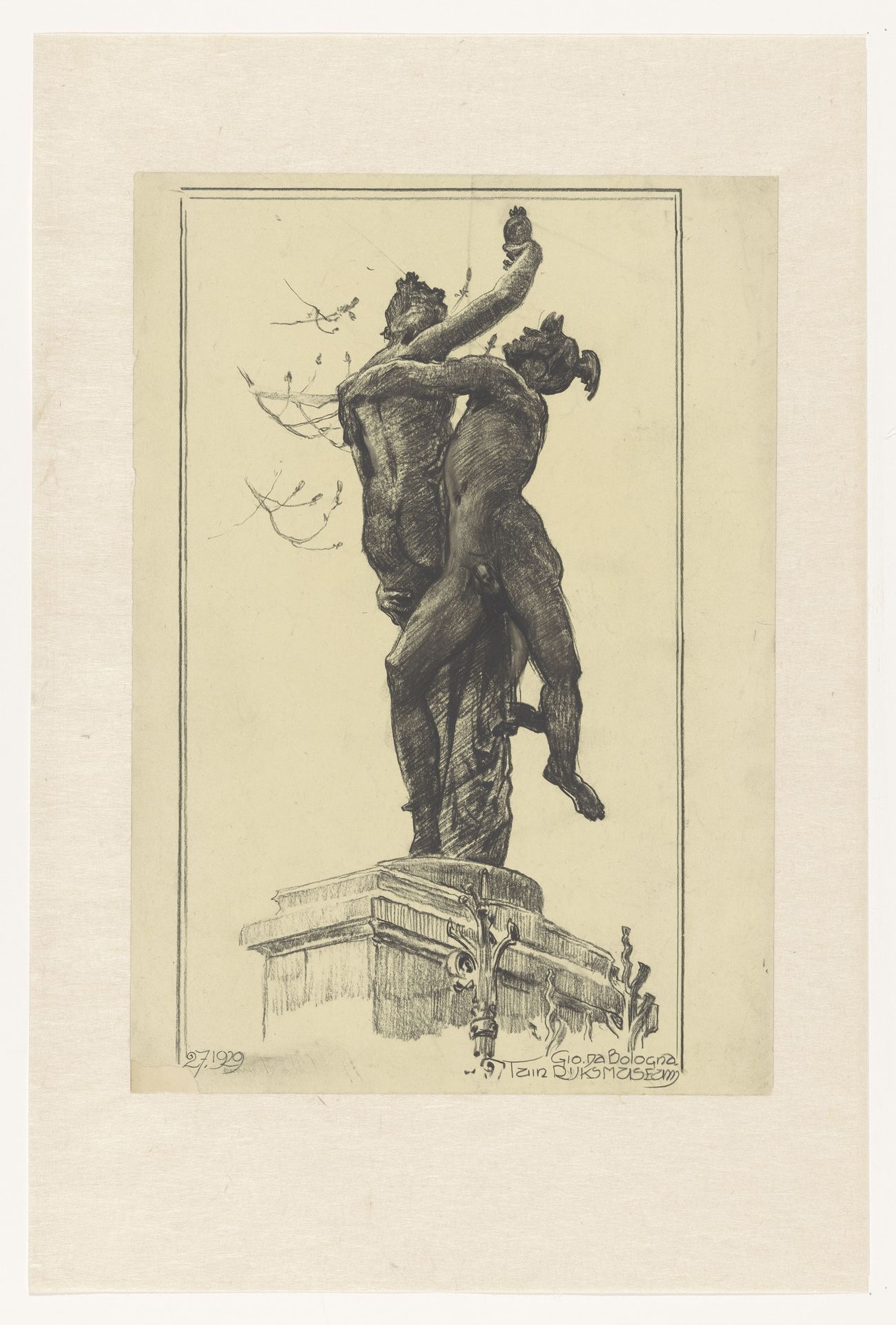 Mercurius ontvoert Psyche by Huib Luns