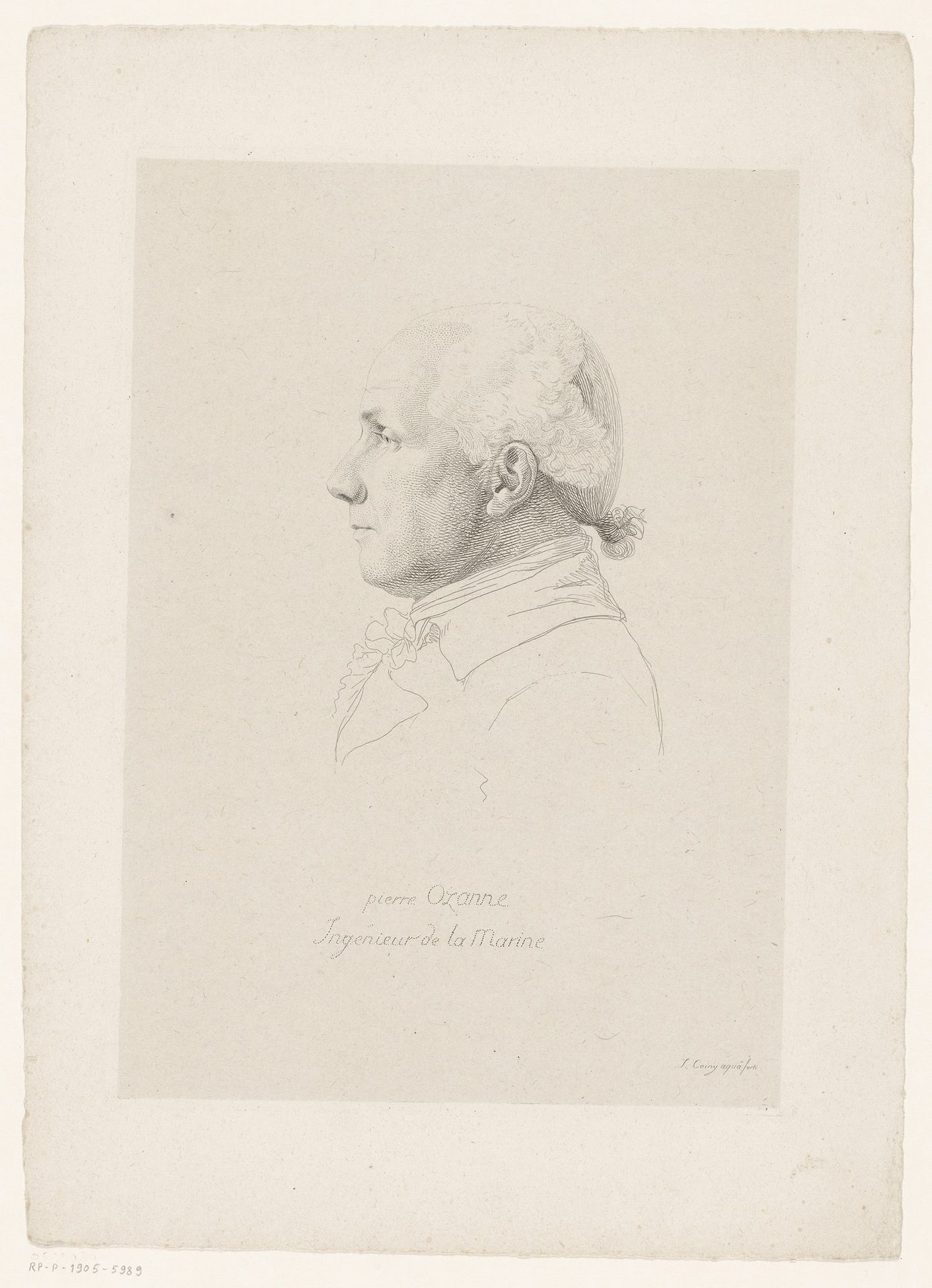 Portret van Pierre Ozanne by Joseph Coiny