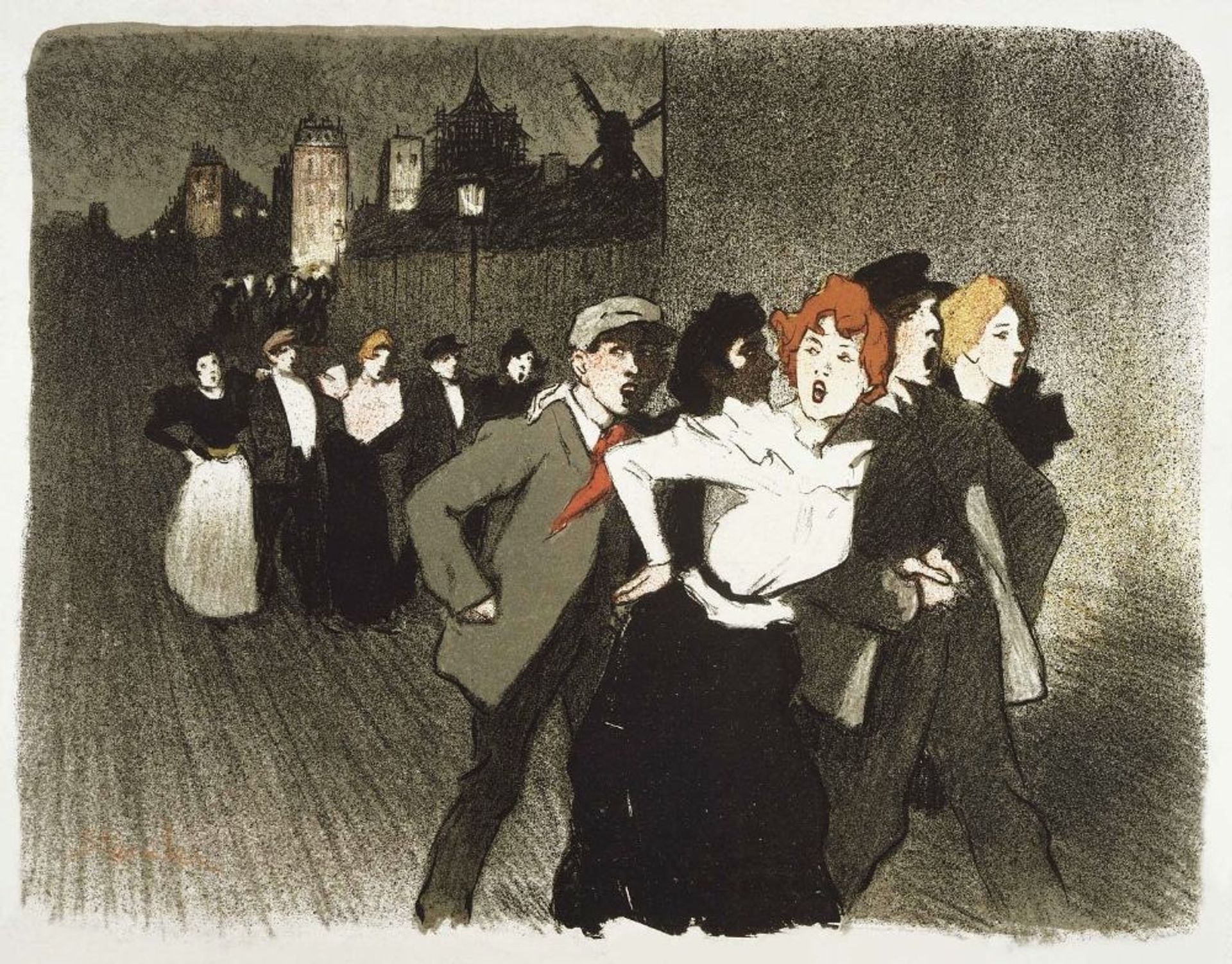 Dans La Rue by Théophile Alexandre Steinlen