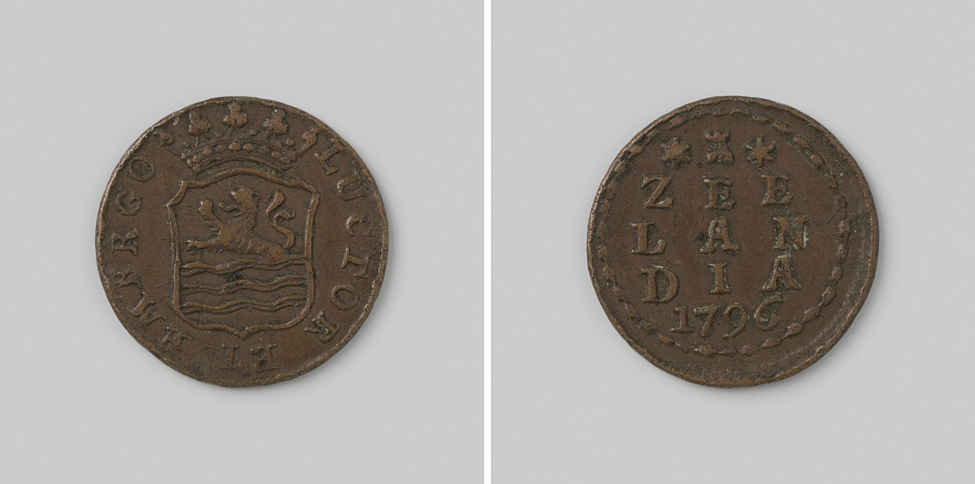 Duit van de Bataafse Republiek op naam van Zeeland, 1796 by Bataafse Republiek