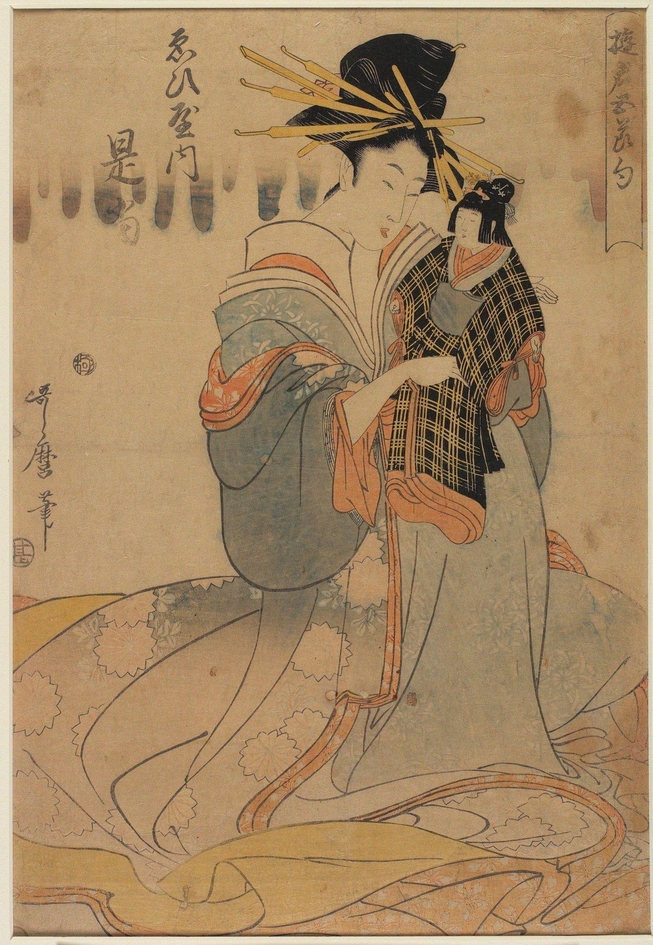 Prostitute Zetō of Ebiya House by Kitagawa Utamaro