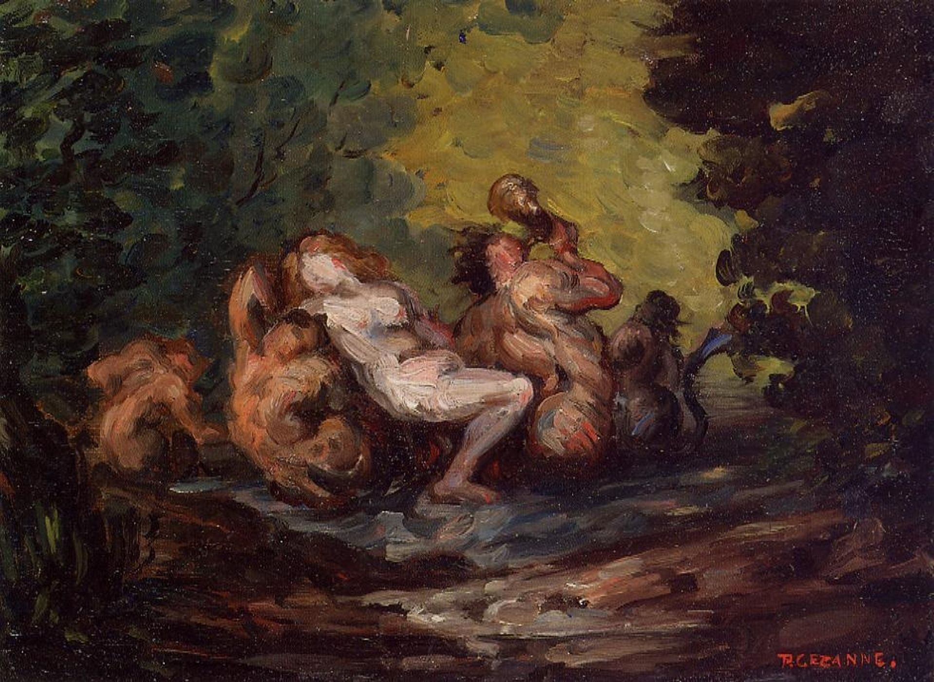Neried and Tritons by Paul Cézanne