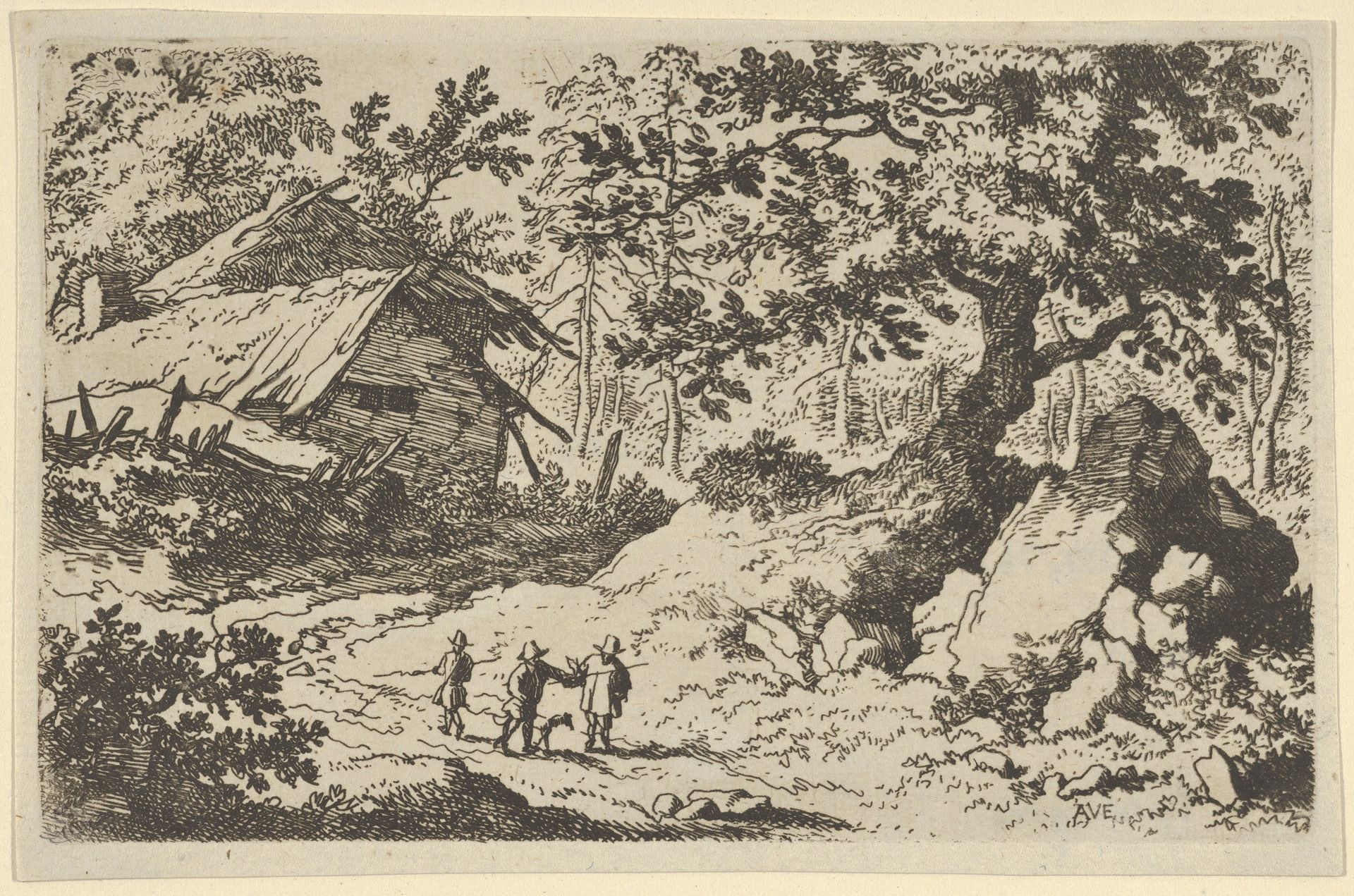 The Ruinous Cottage by Allart van Everdingen
