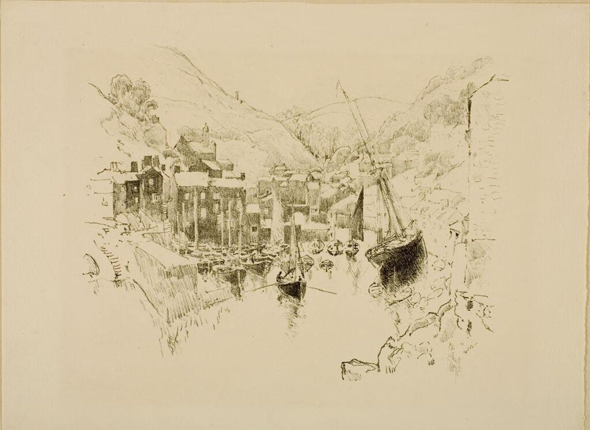 Polperro, No. 1 by Joseph Pennell