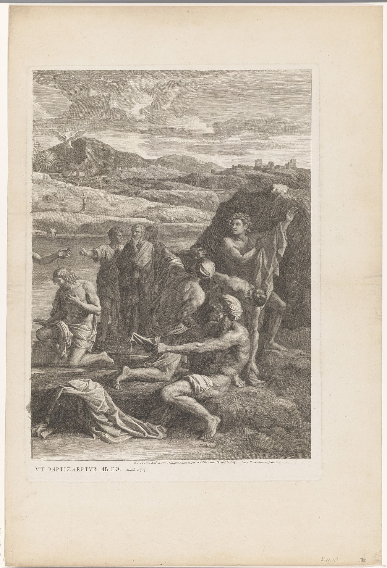 Doop van Christus (rechter deel) by Jean Pesne