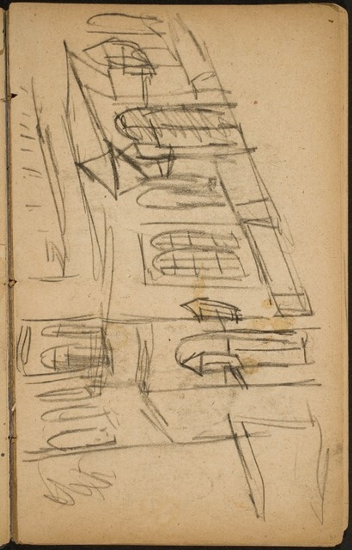 Häuserfassade (Facade) [p. 31] by Max Beckmann
