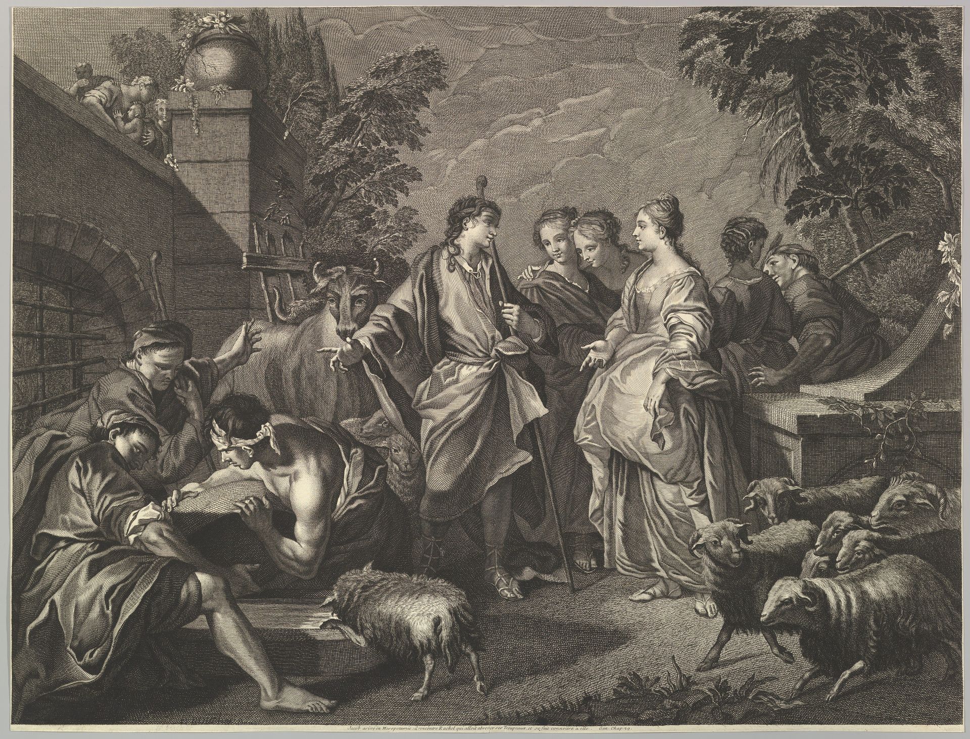Jacob arrives in Mesopotamia by Anonymous