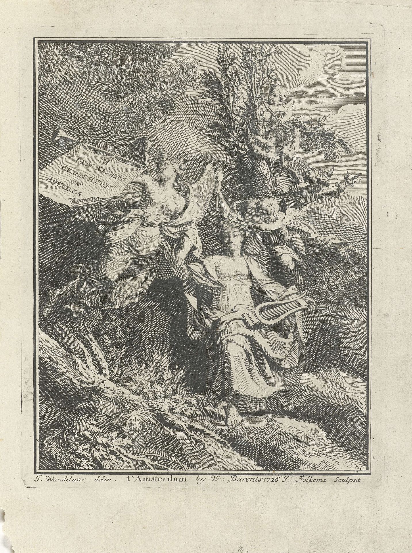 Erato wordt gelauwerd by Jacob Folkema