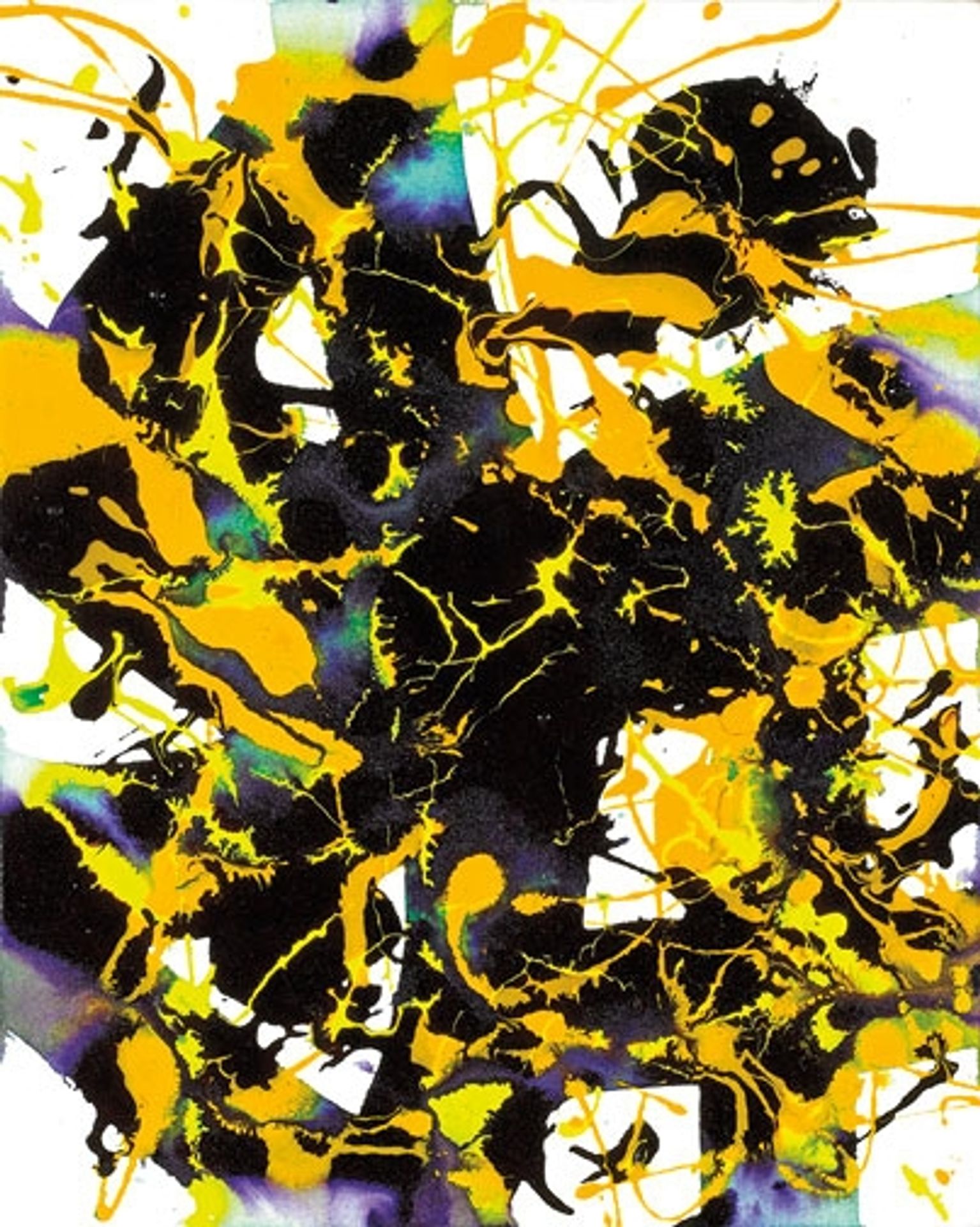 Untitled (SFP94-53, SFF.1727) by Sam Francis