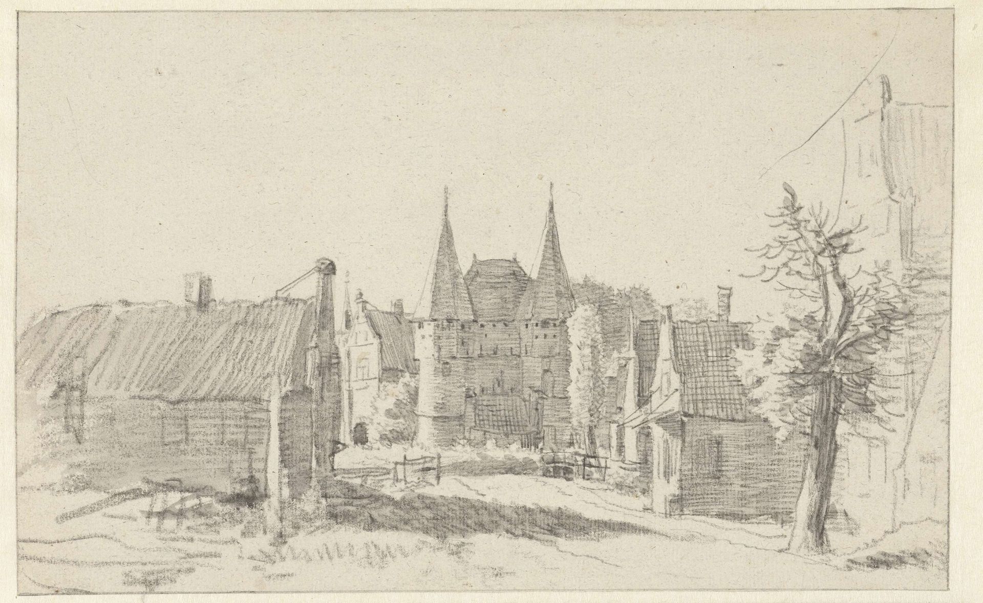 Noordpoort te Hoorn by Barent Gael