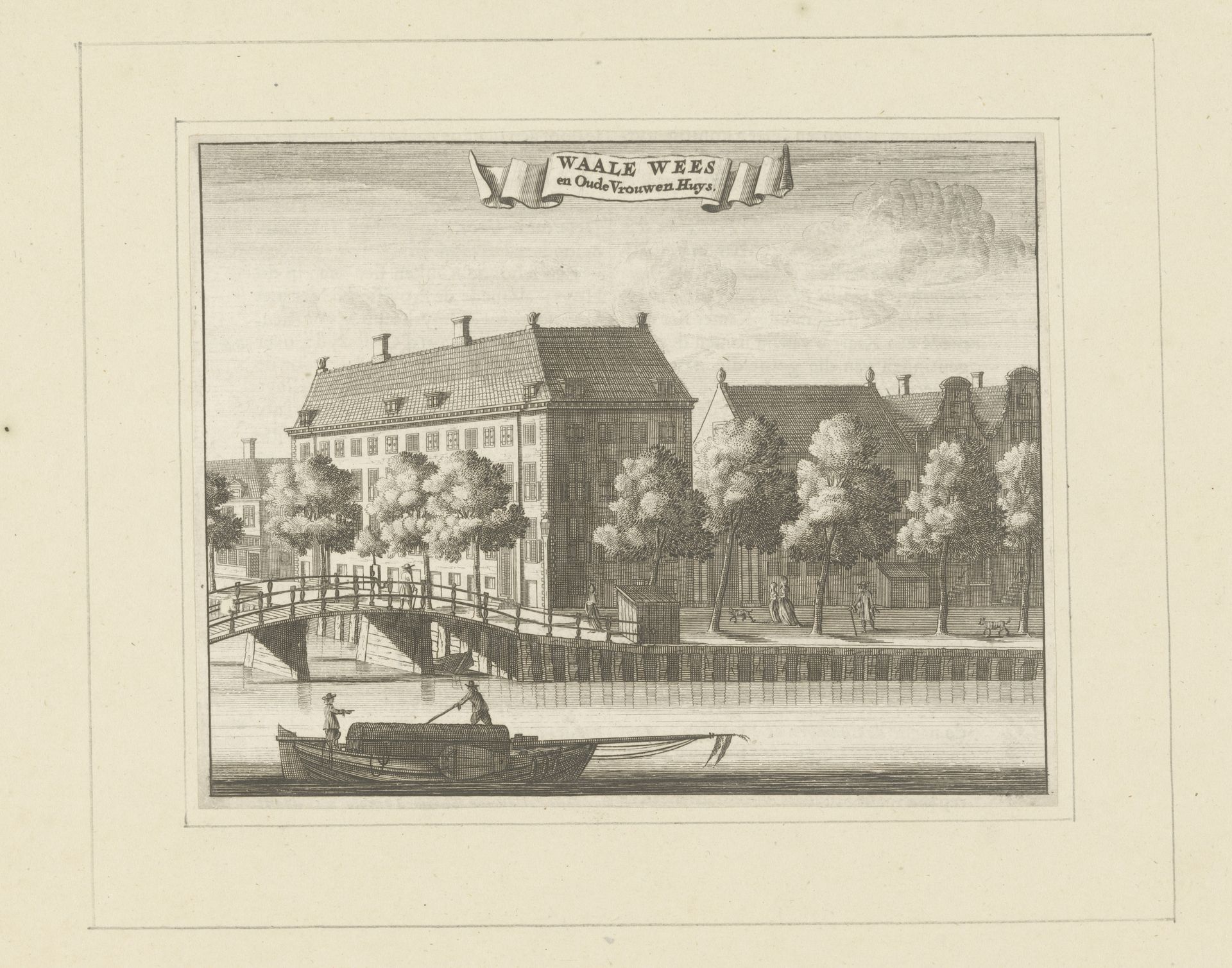 Gezicht op het Walenweeshuis aan de Vijzelgracht te Amsterdam by Anonymous