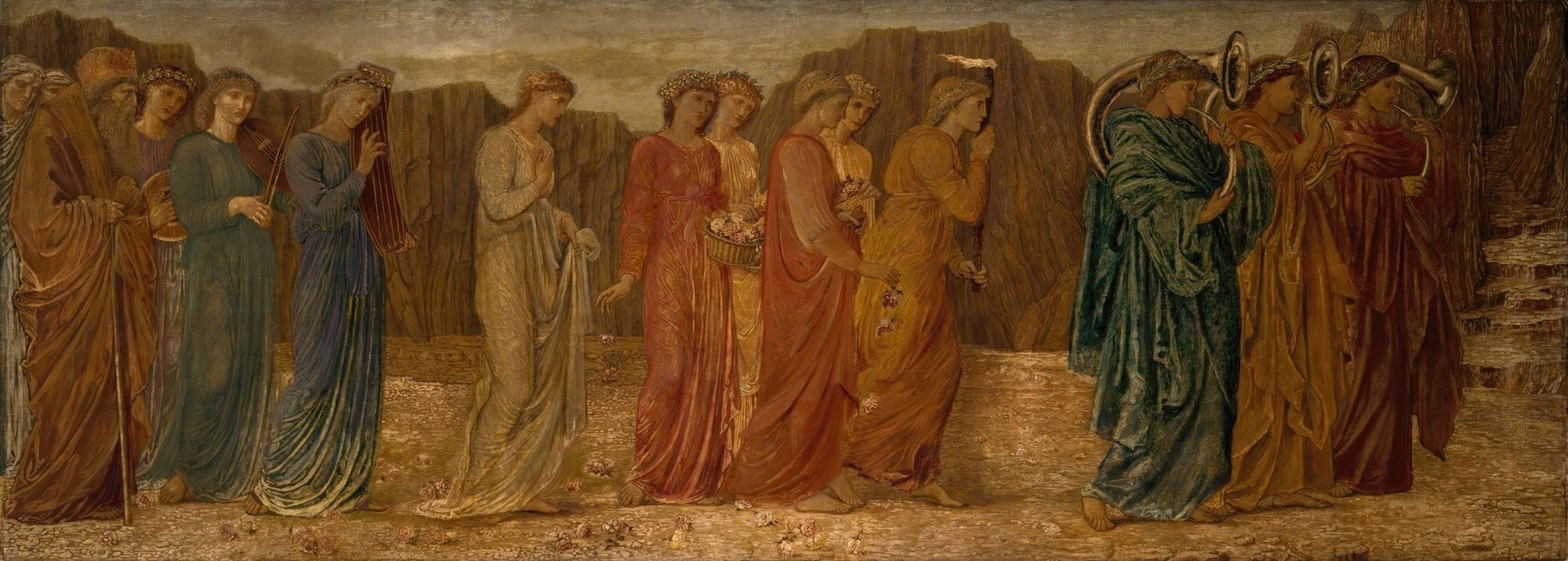 The King and other Mourners abandon Psyche to the Monster by Edward Burne-Jones