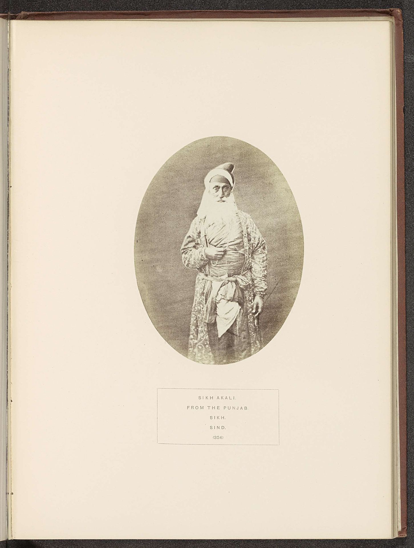Portret van een onbekende Sikh uit Punjab by Henry Charles Baskerville Tanner