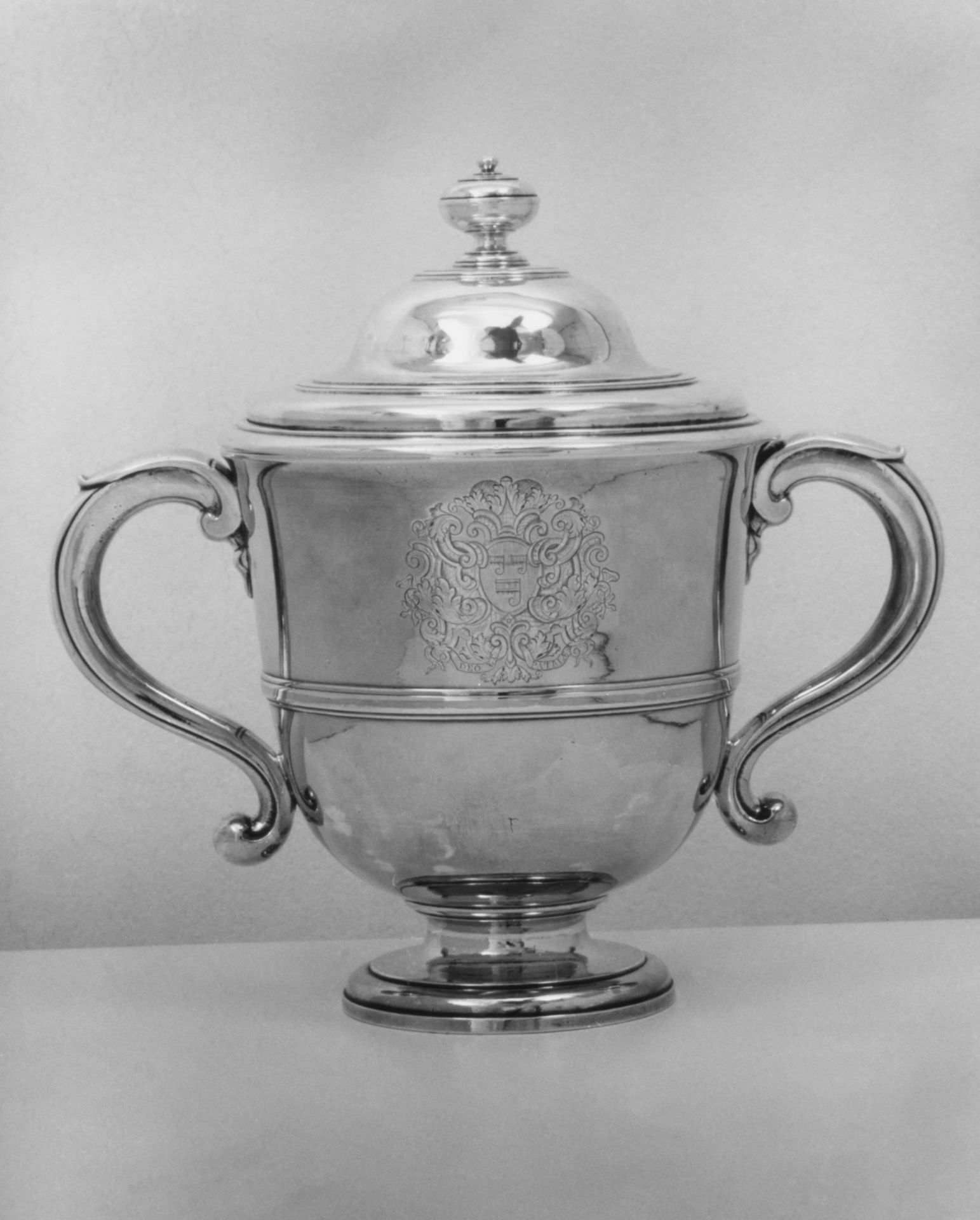 Two-handled cup with cover by Simon Pantin I