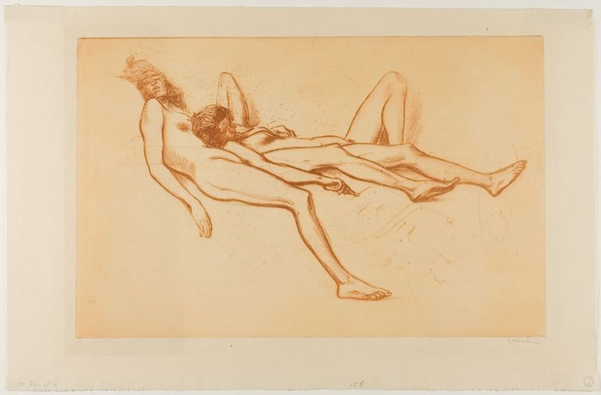 Les Deux Modeles by Théophile Alexandre Steinlen