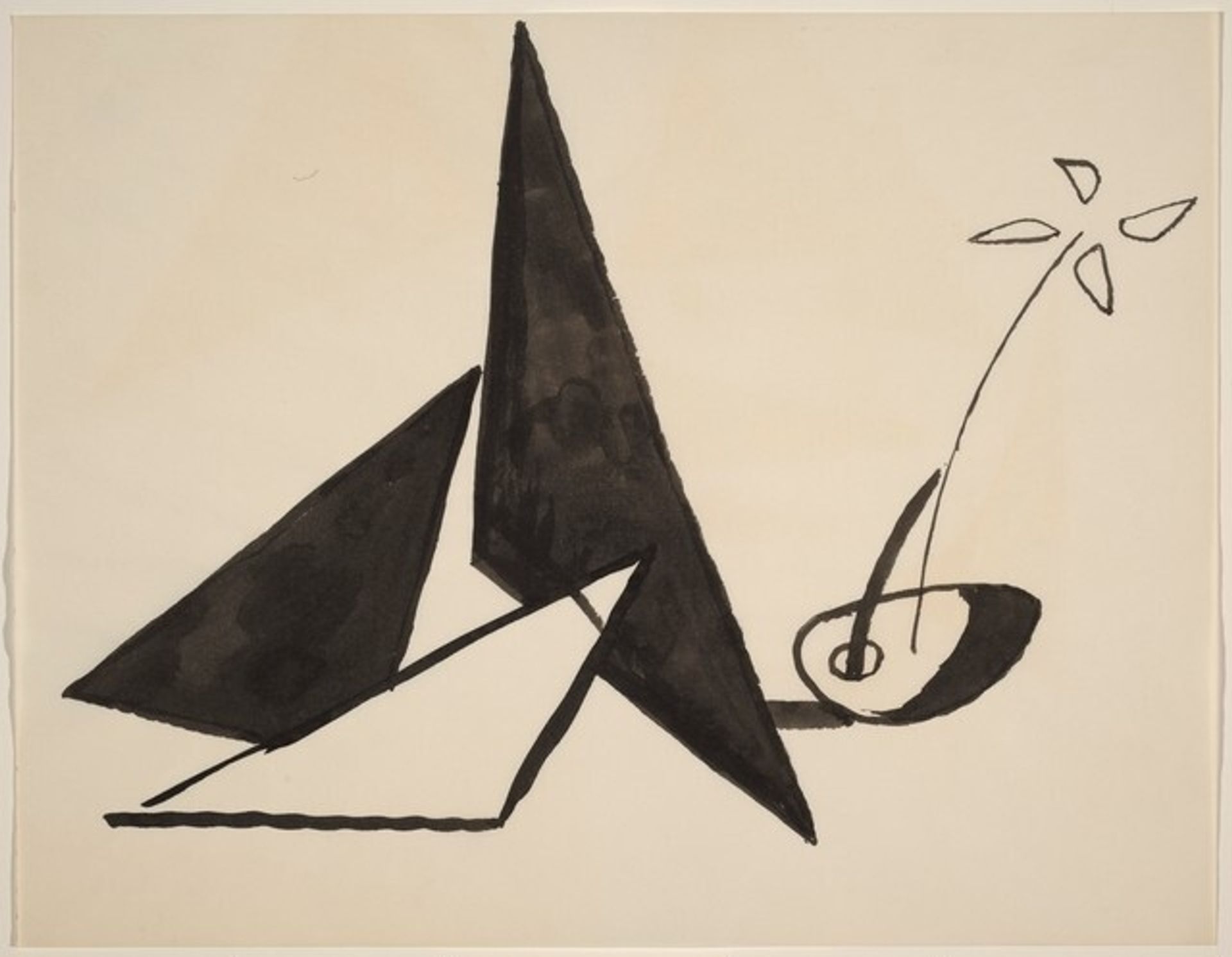Sketch after "Four White Petals" by Alexander Calder