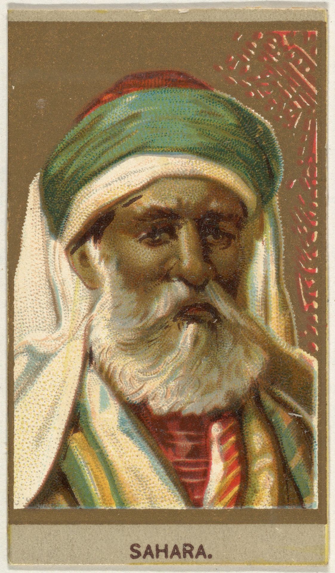 Sahara, from the Races of Mankind series (T181) issued by Abdul Cigarettes by Abdul Cigarettes