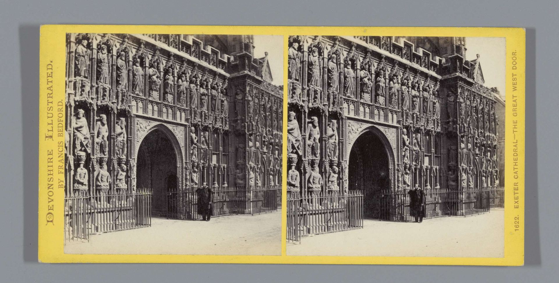 Westelijk toegangsportaal van de Kathedraal van Exeter by Francis Bedford