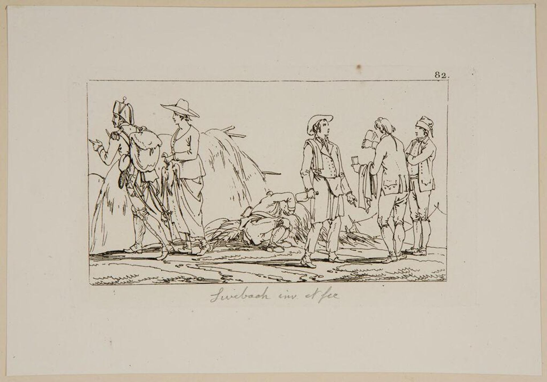Plate LV by Jacques-Francois-Joseph Swebach