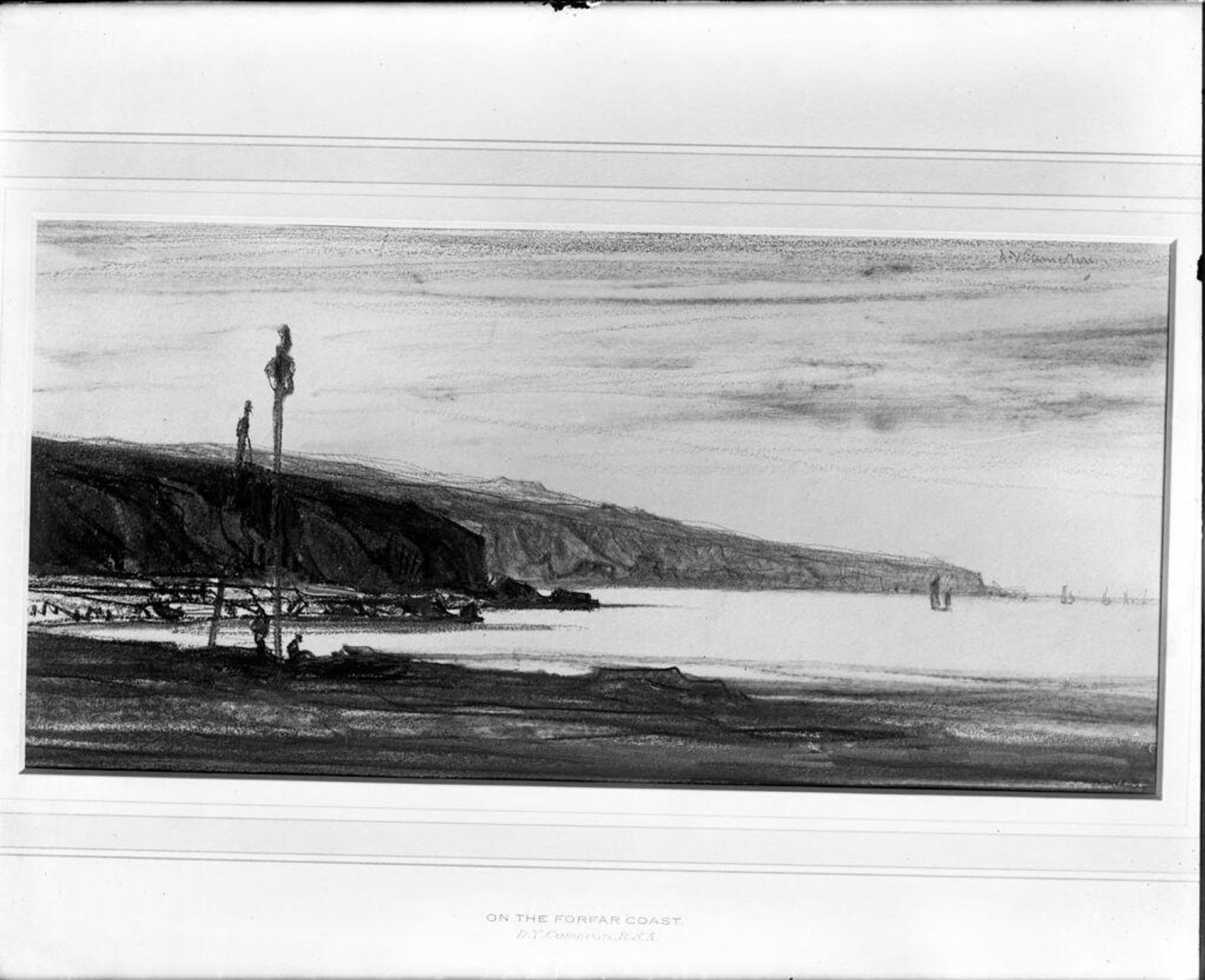 On the Forfar Coast by David Young Cameron