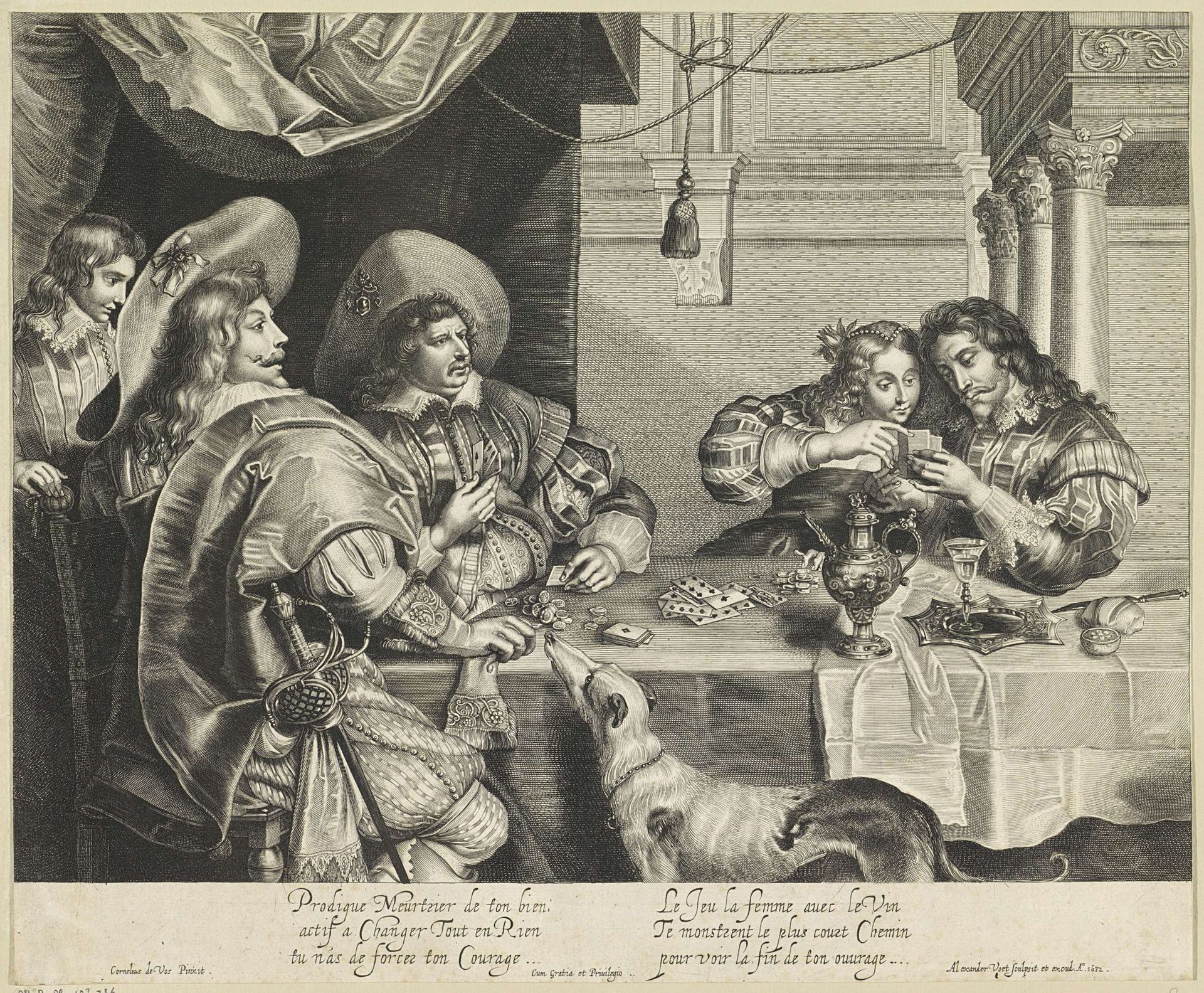 Card-players by Alexander Voet, I