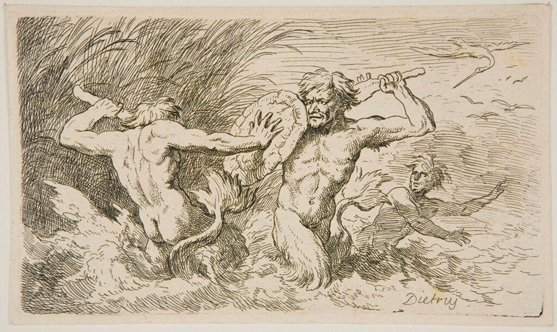Battle of Tritons by Christian Wilhelm Ernst Dietrich