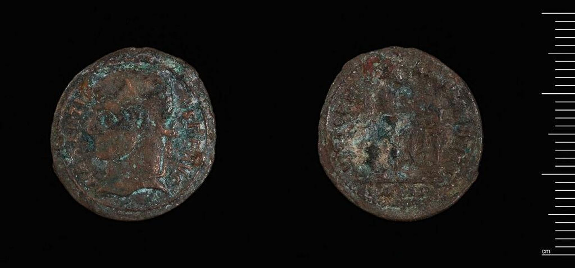 Follis of Maxentius, Ostia by Maxentius