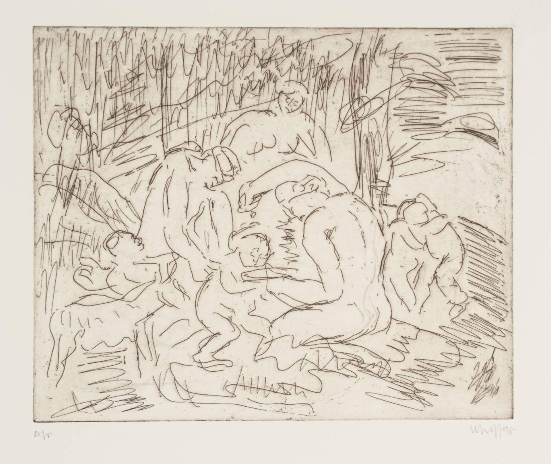 The Nurture of Bacchus by Leon Kossoff