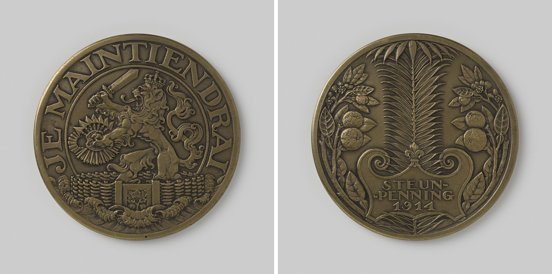 Steunpenning 1914 (groot model) by Johannes Cornelis Wienecke