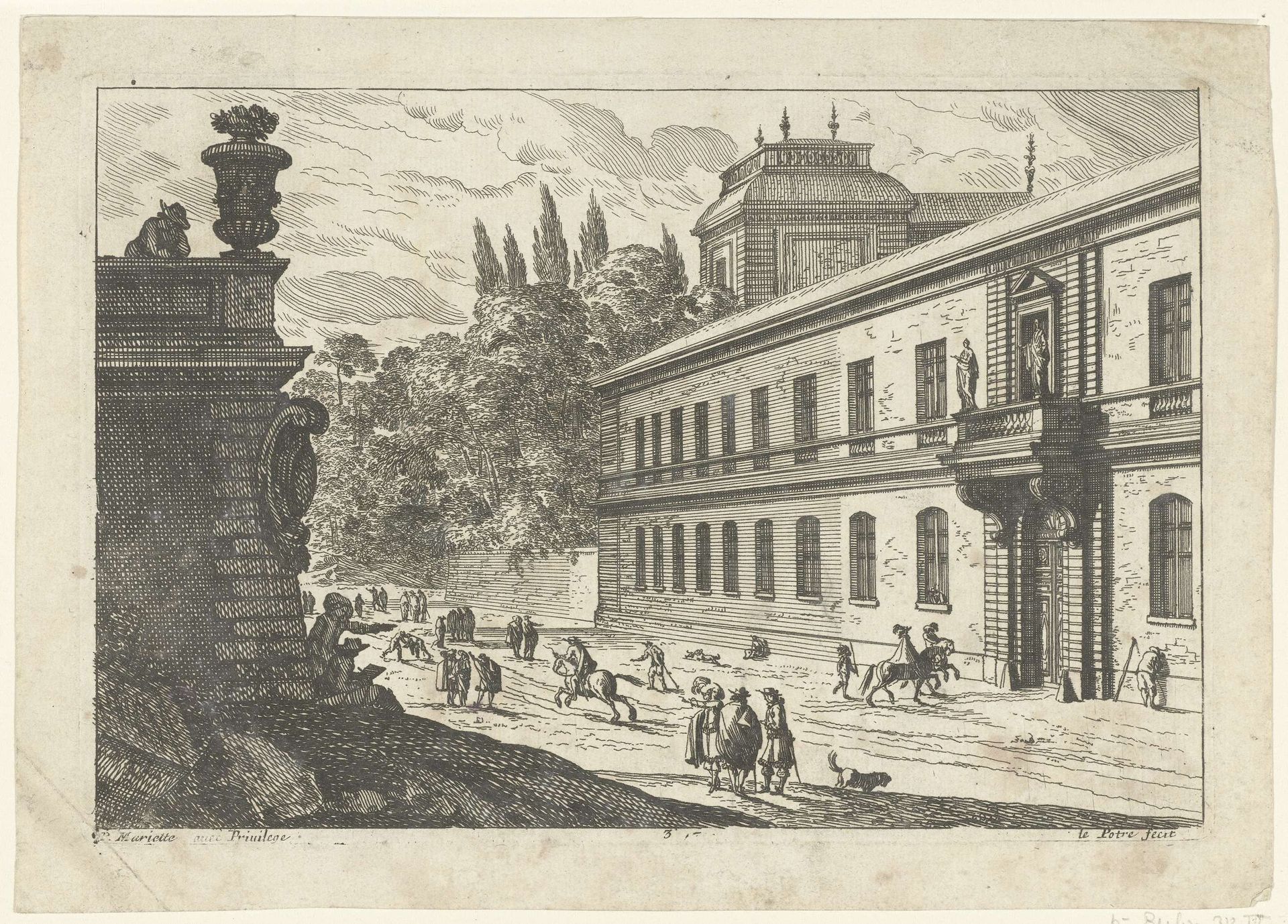 Stadsgezicht by Jean Lepautre