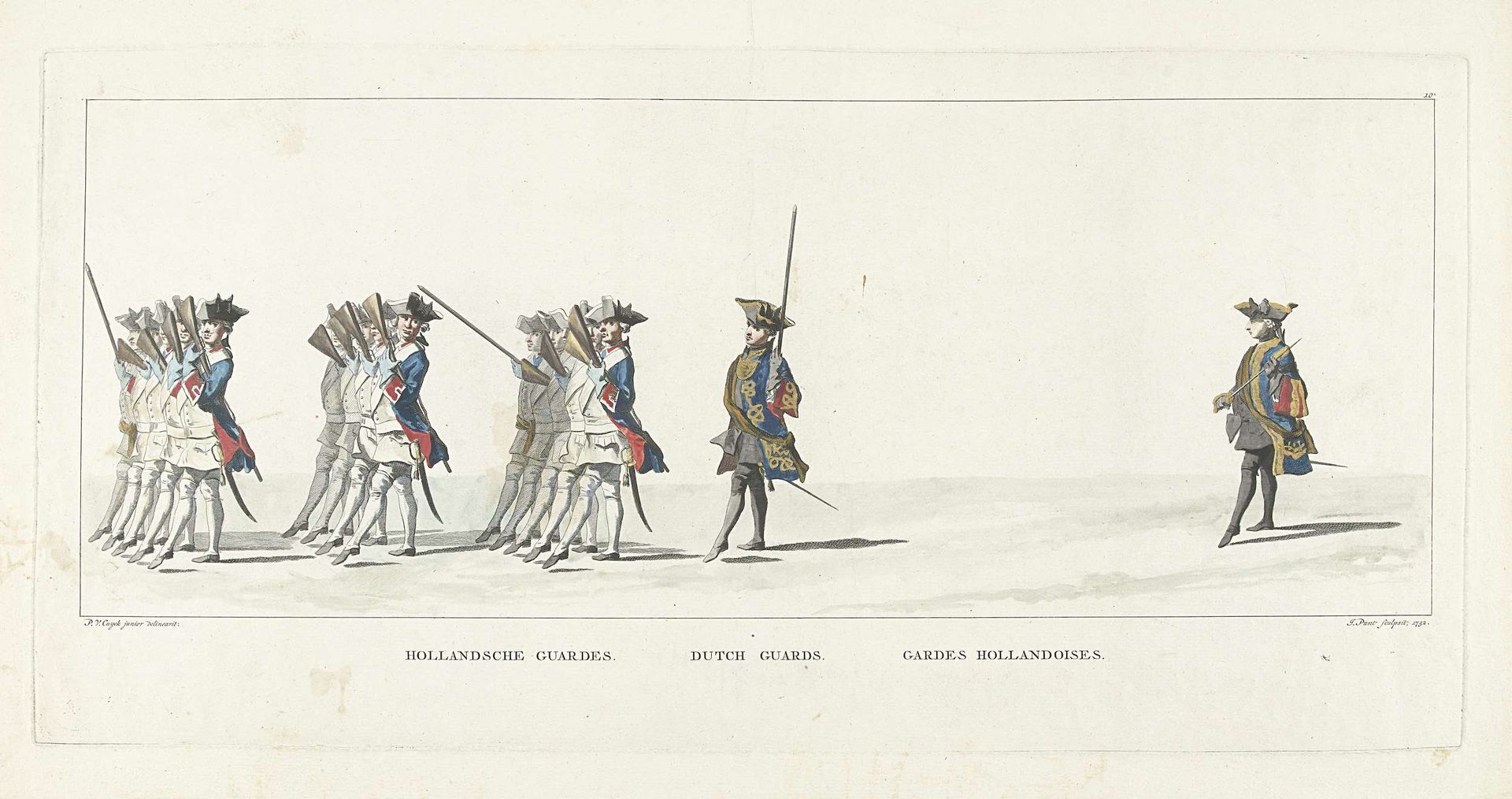 Lijkstatie van Willem IV, 1752, plaat 10 by Jan Punt