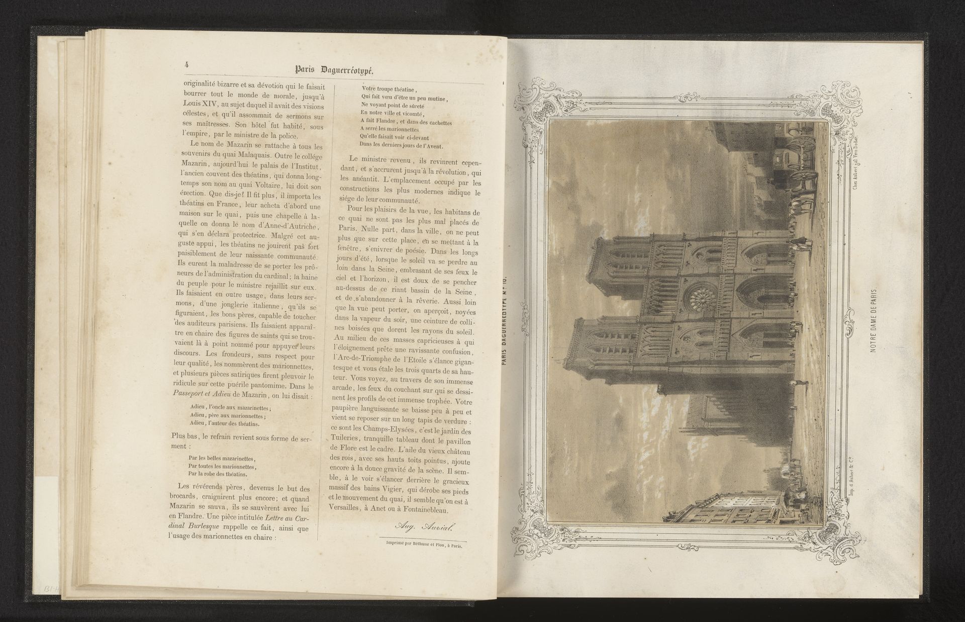 Gezicht op de Notre-Dame van Parijs by A. Provost