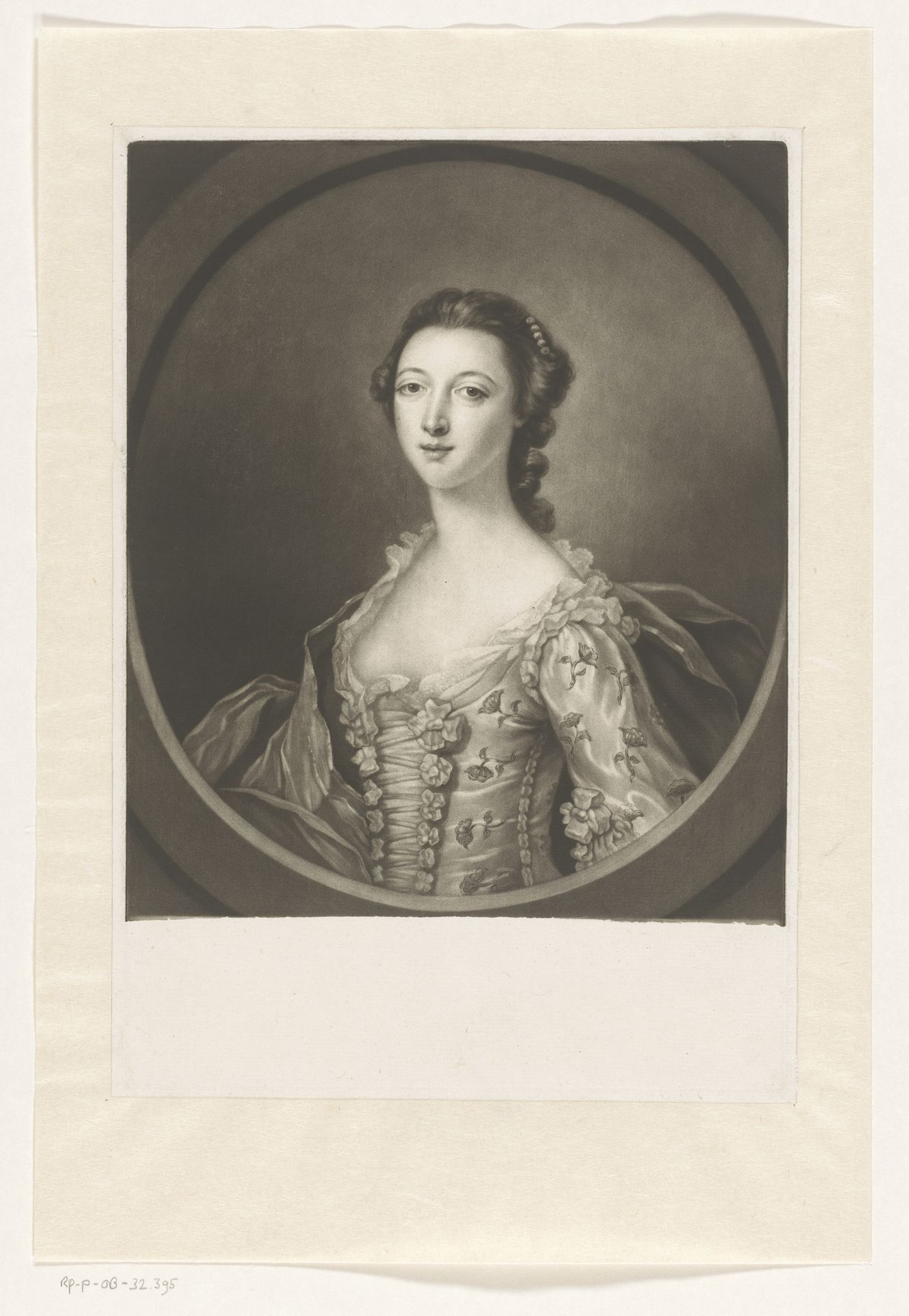 Portret van Maria Coventry by James McArdell