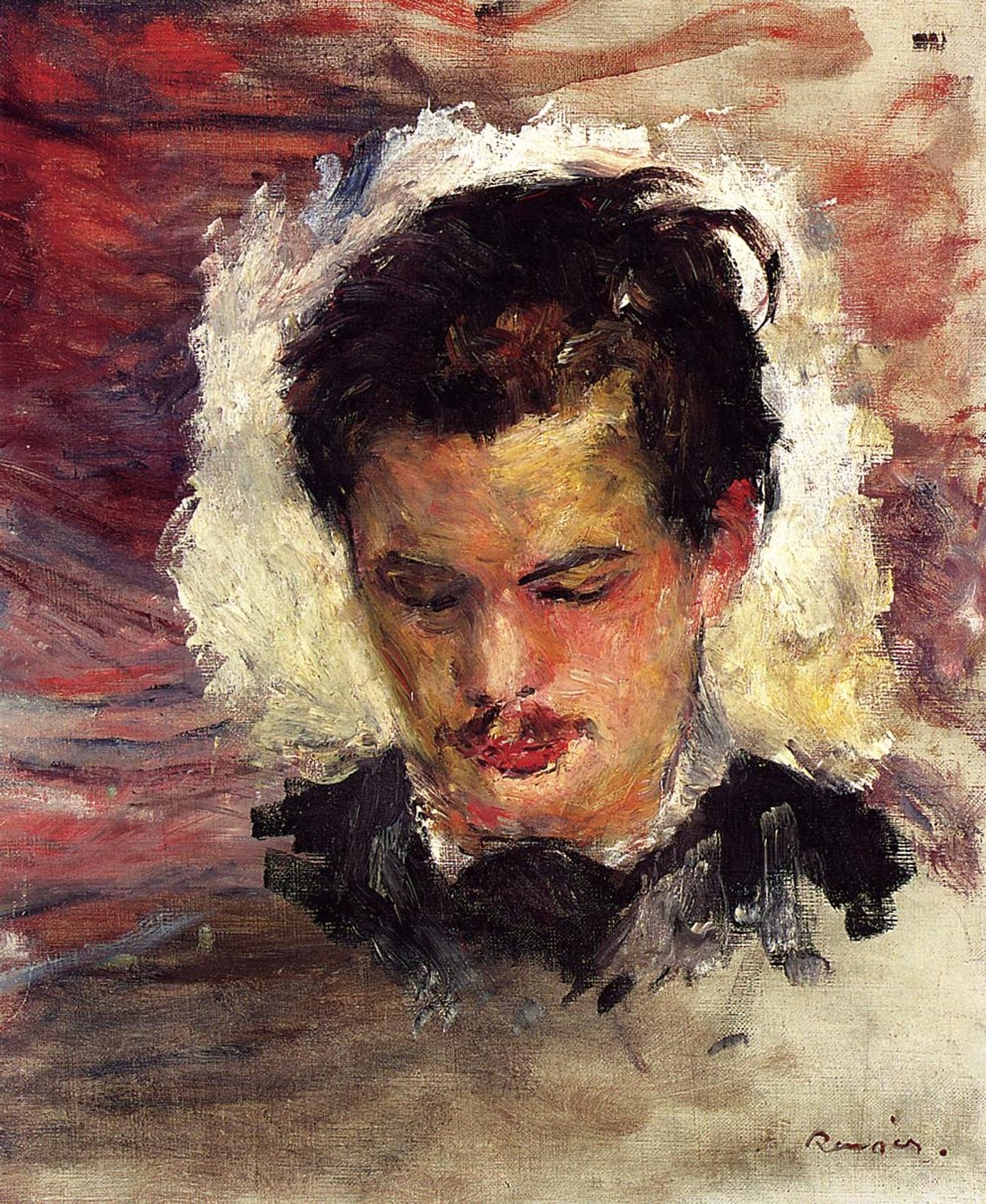 Portrait of Georges Riviere by Pierre-Auguste Renoir