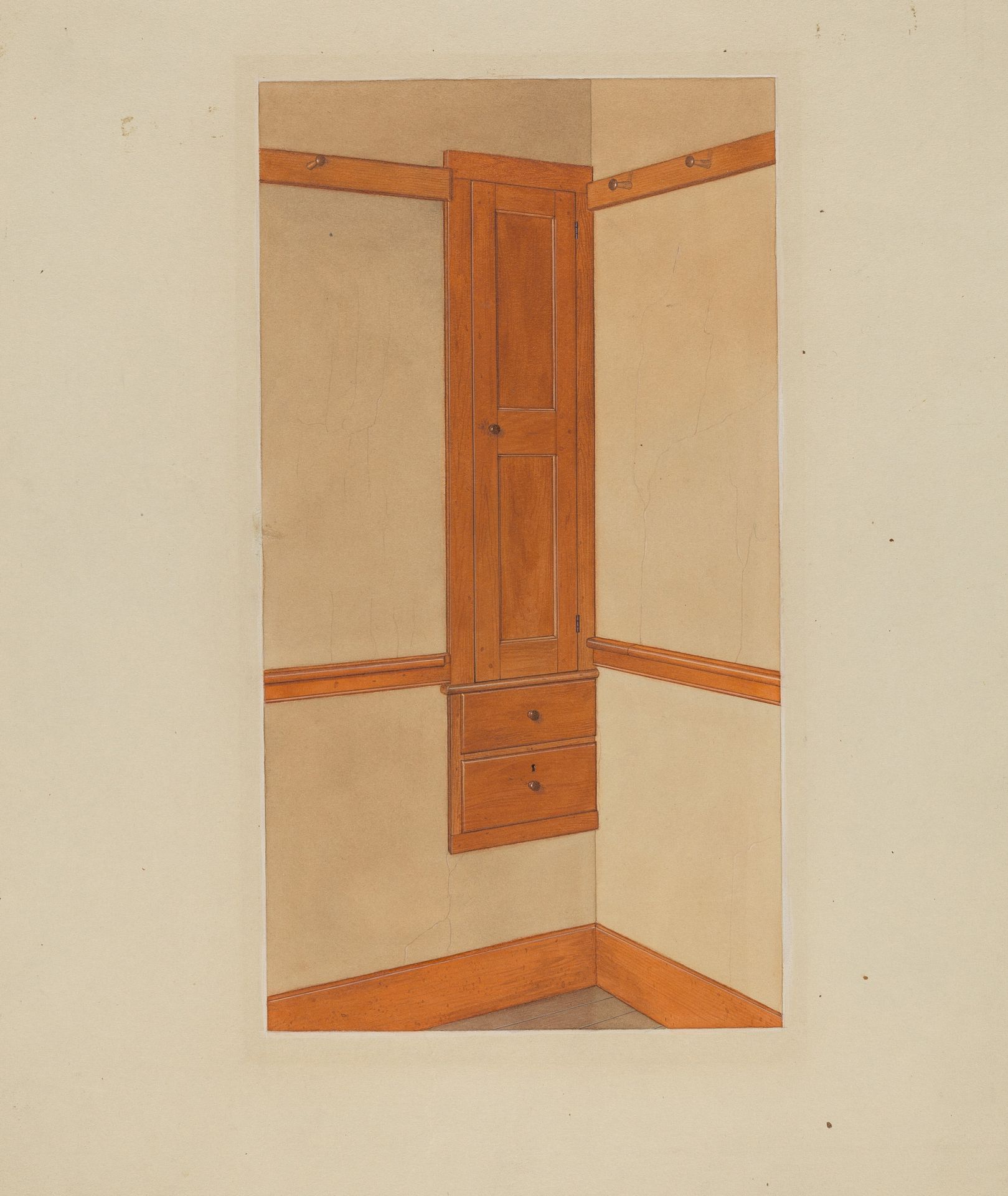 Shaker Built-In Cupboard by John W. Kelleher
