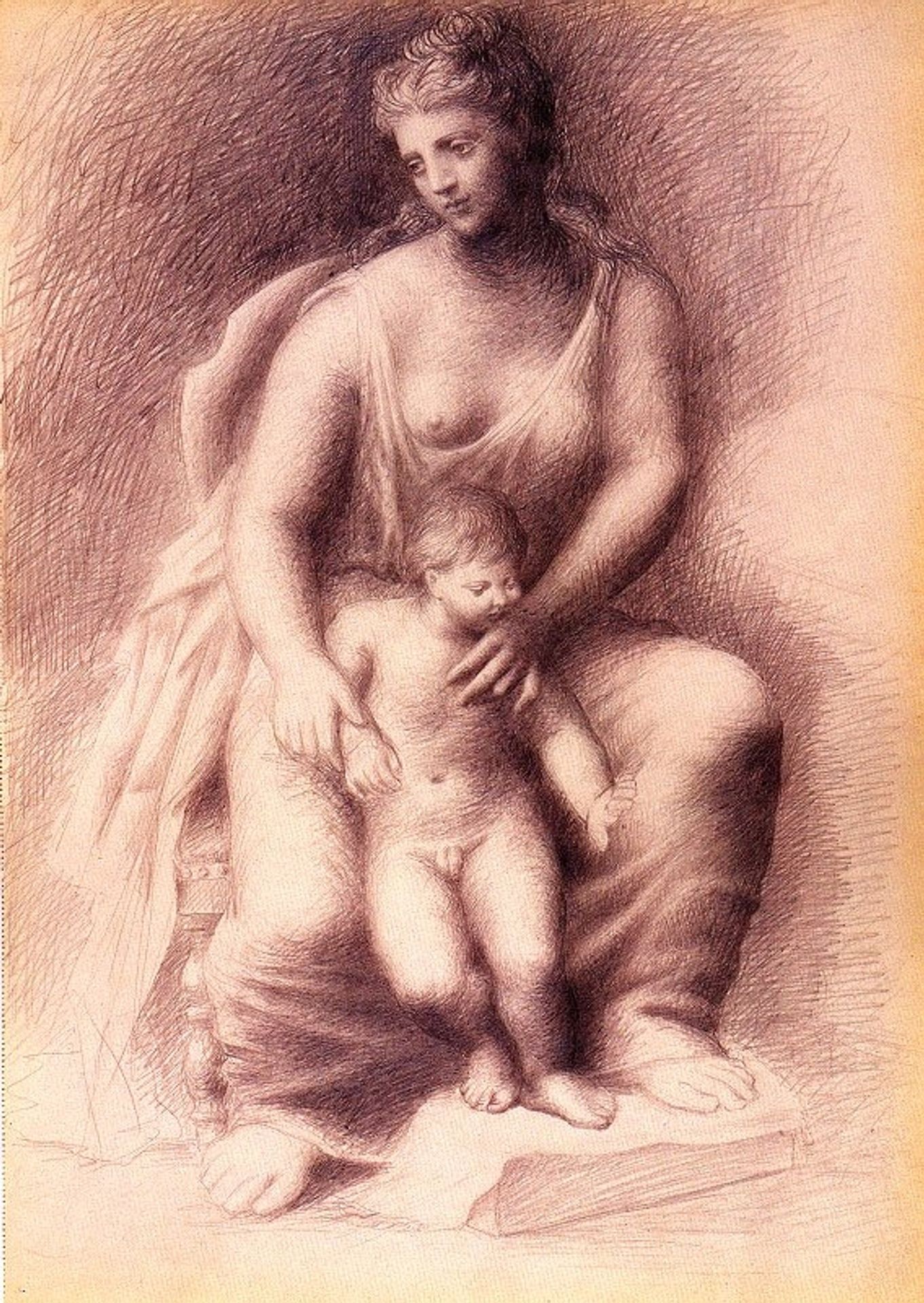 Mother and child by Pablo Picasso