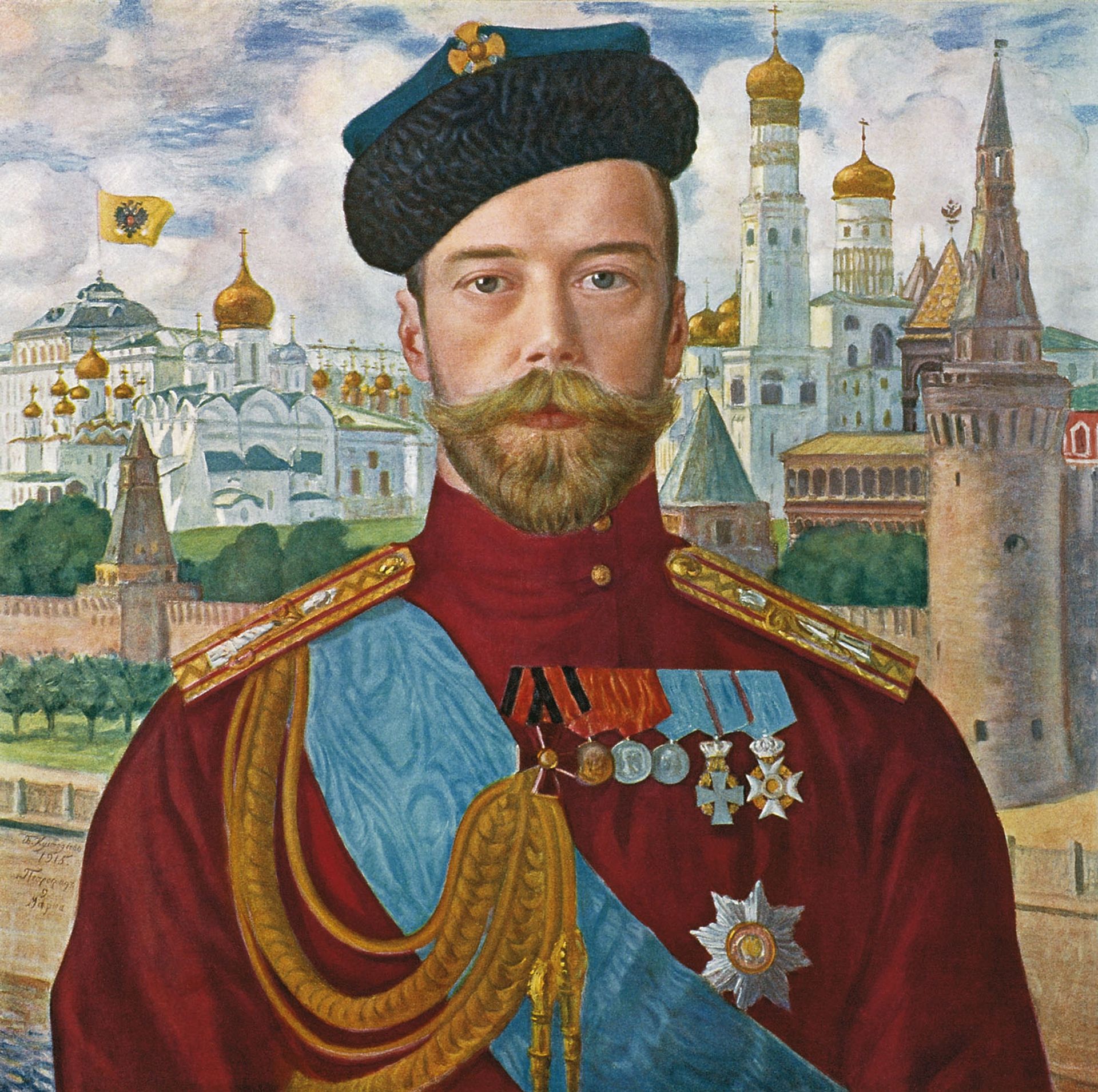 Tsar Nicholas II by Boris Kustodiev