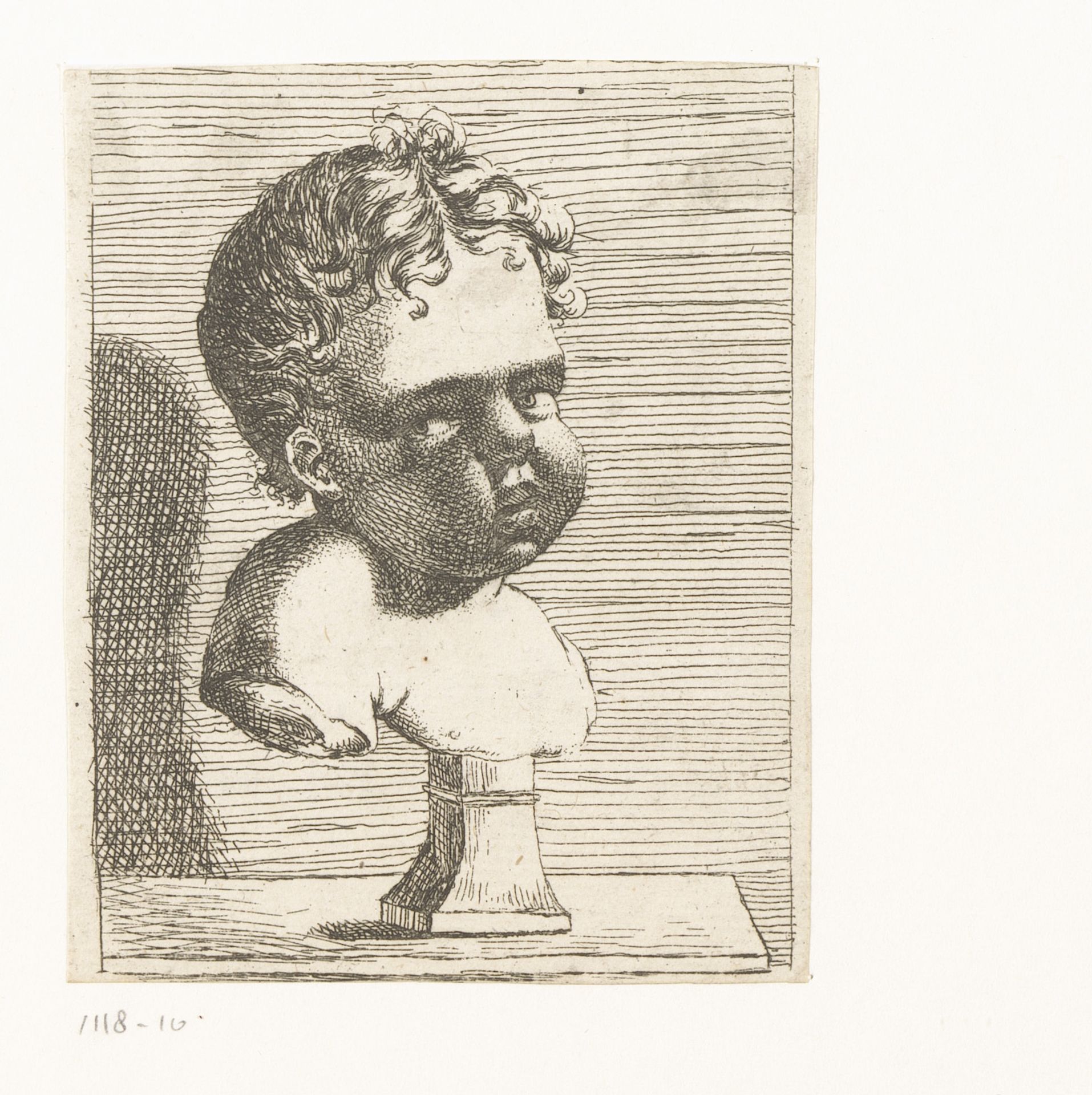 Herm met kindergezicht by François Bourlier