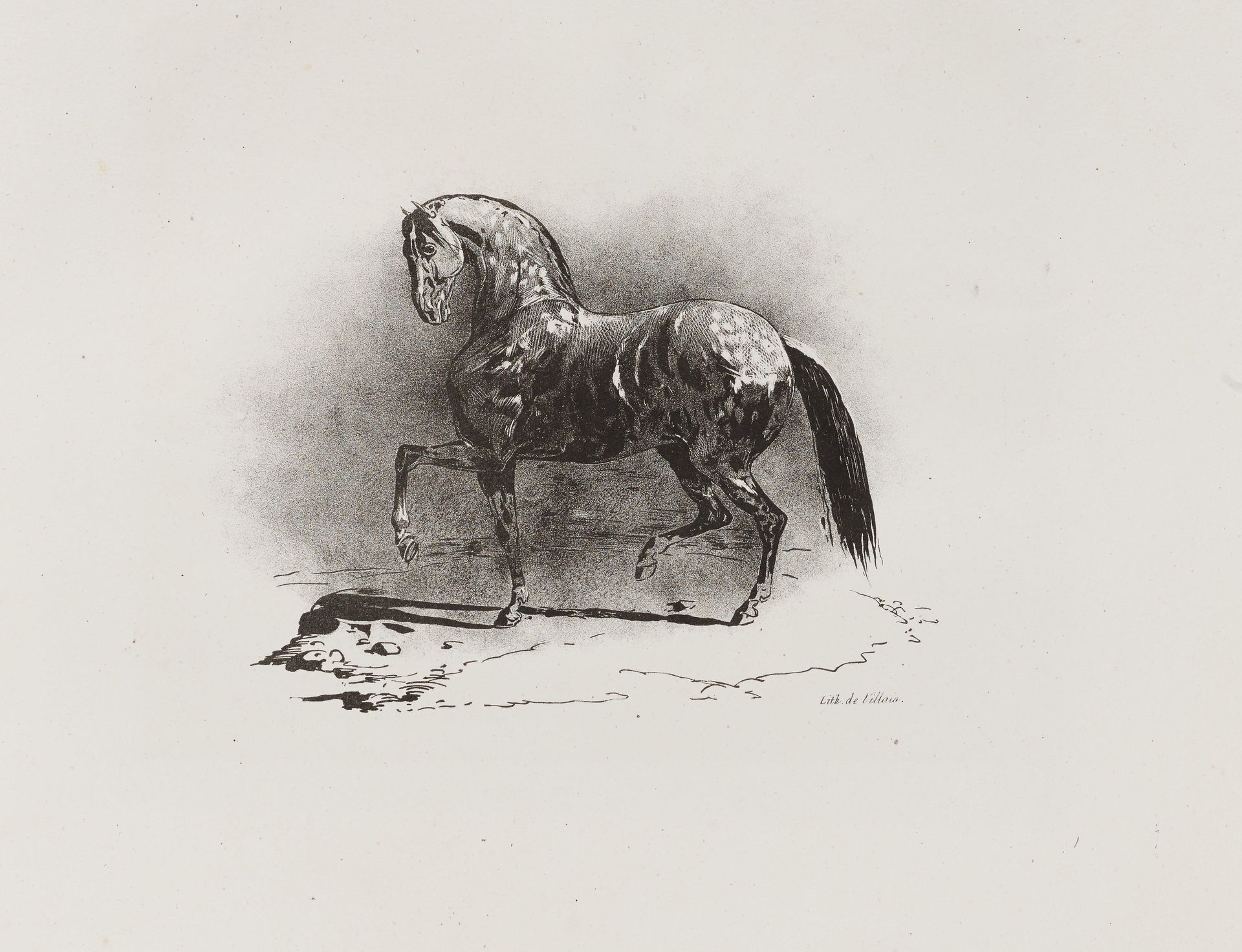Cheval au trot by Théodore Géricault