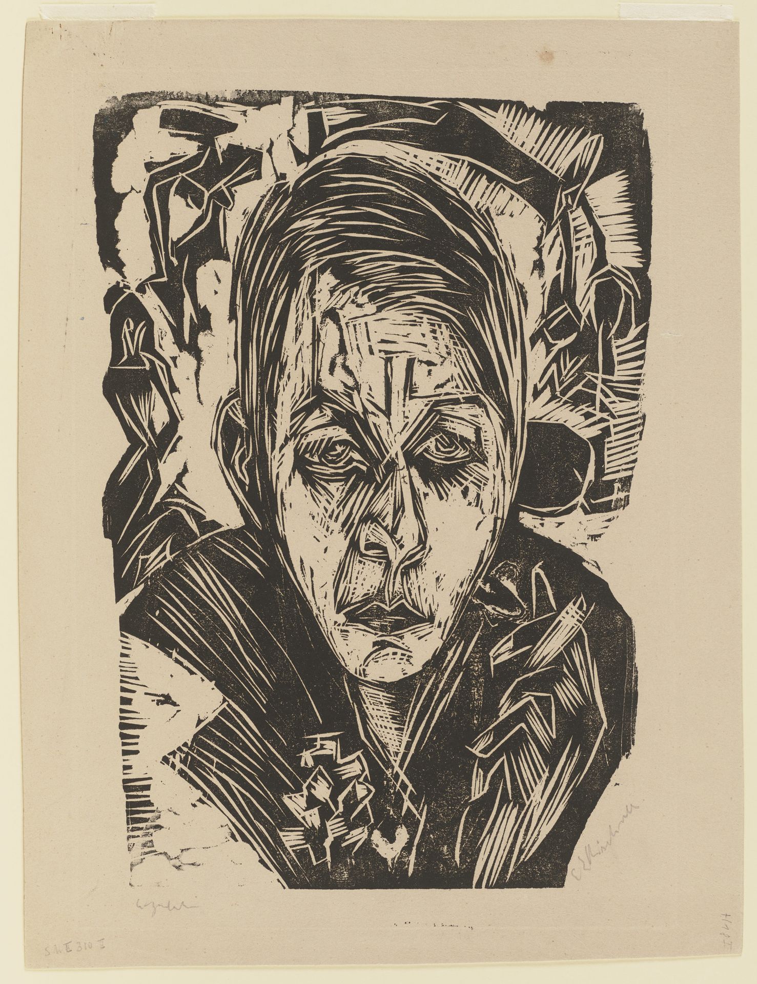 Young Girl with a Cigarette (Nele van de Velde) by Ernst Ludwig Kirchner