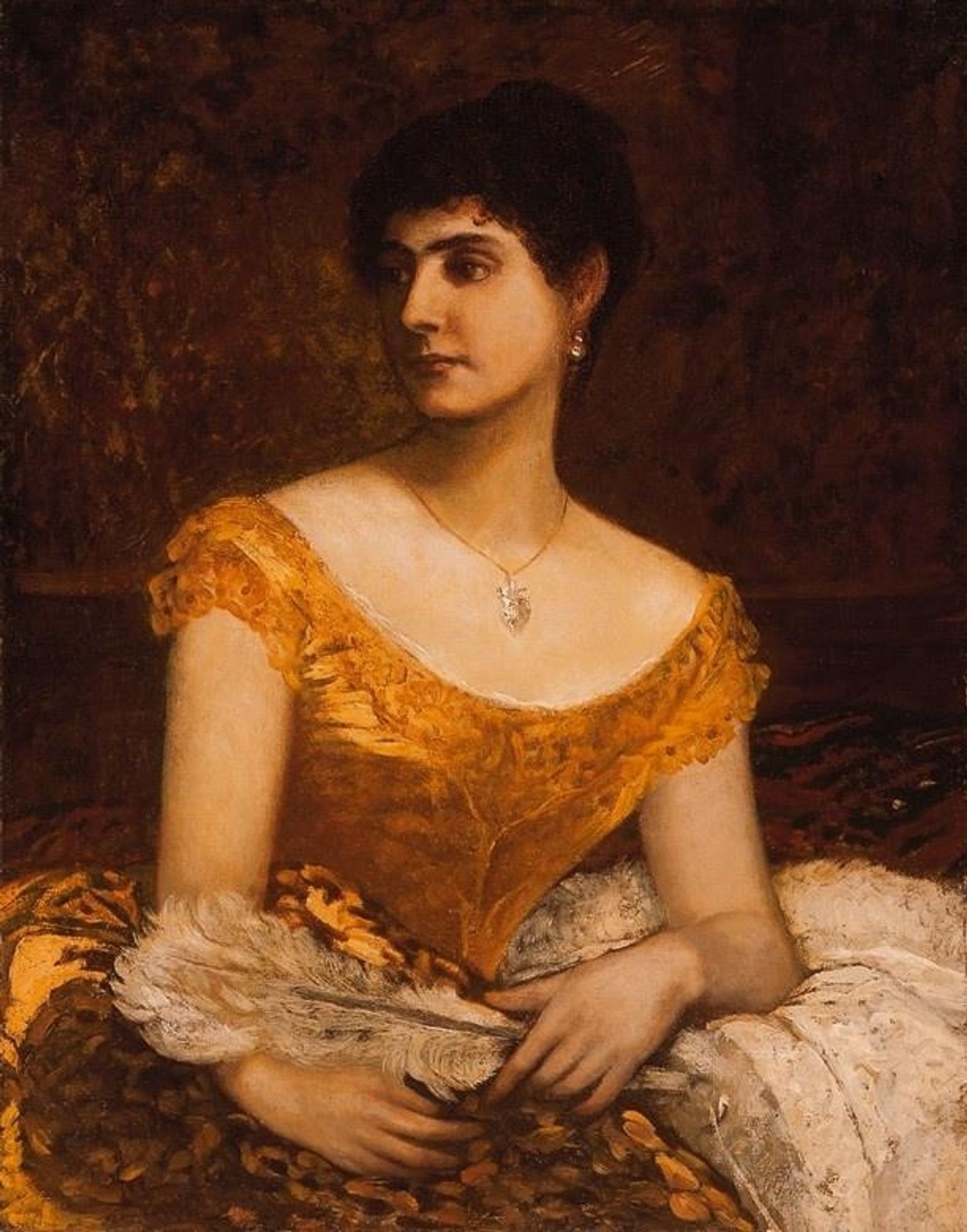 Portrait of a Woman by Károly Lotz