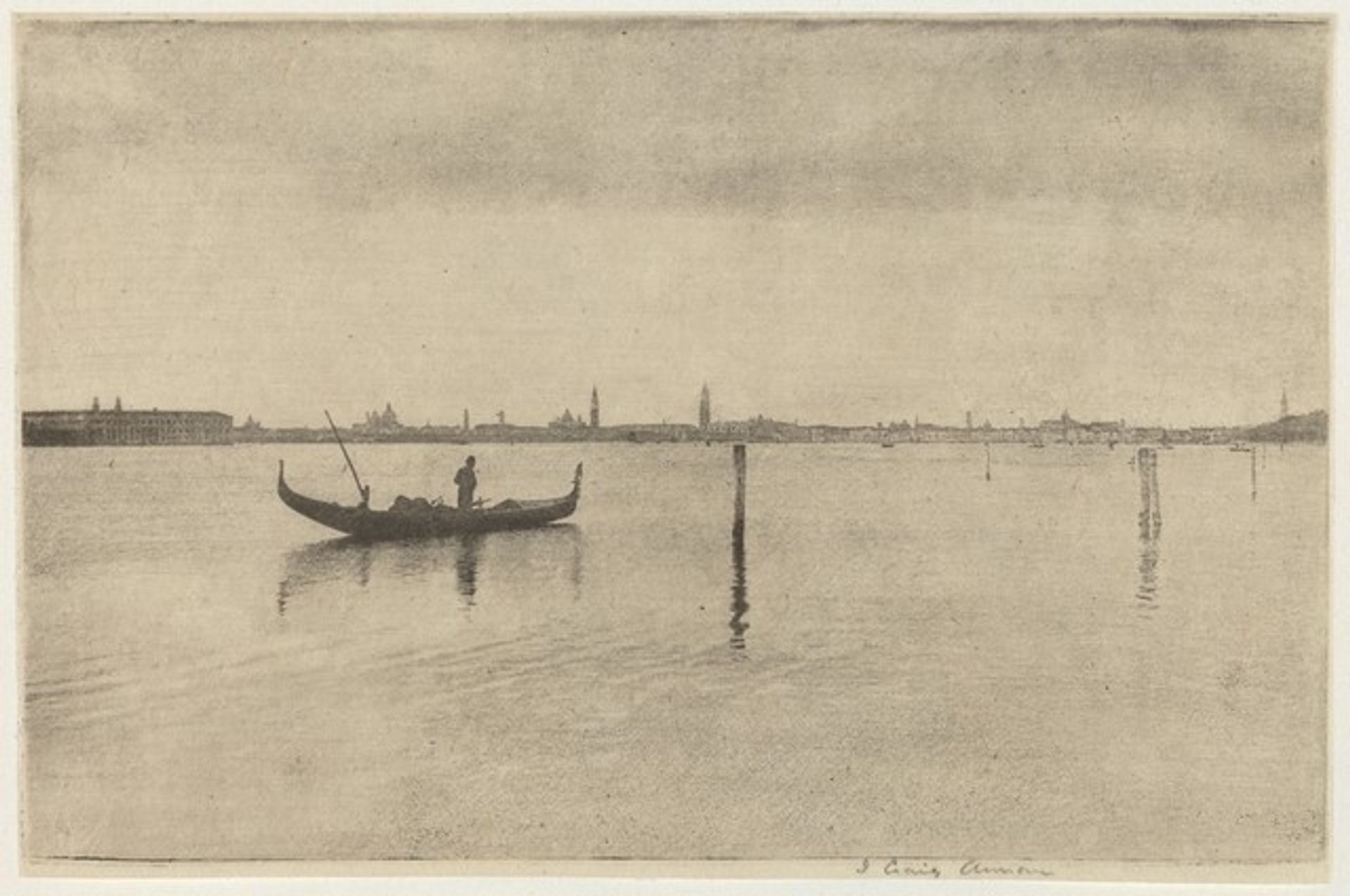 Venice from Lido by James Craig Annan