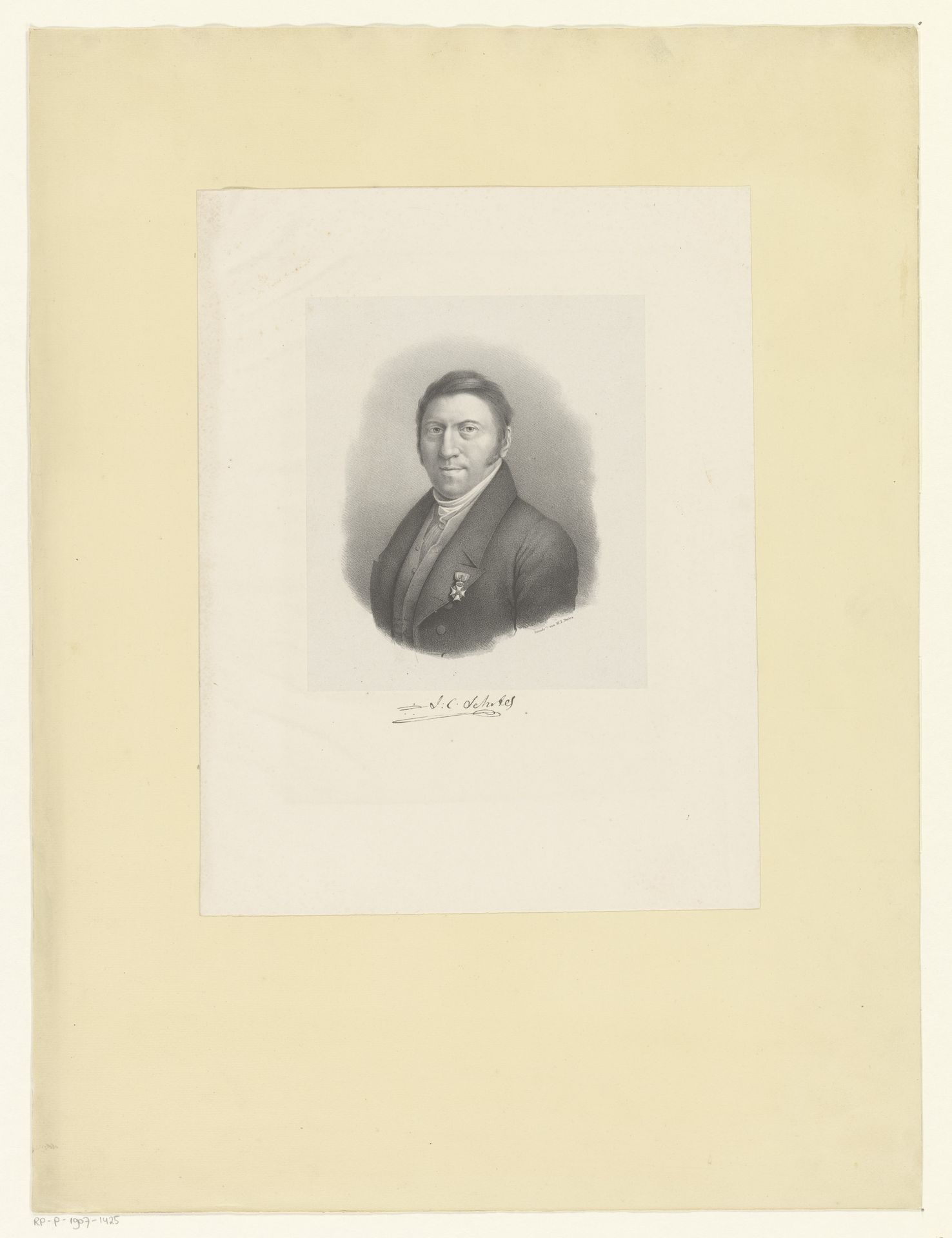 Portret van kunstenaar Johannes Christiaan Schotel by Anonymous
