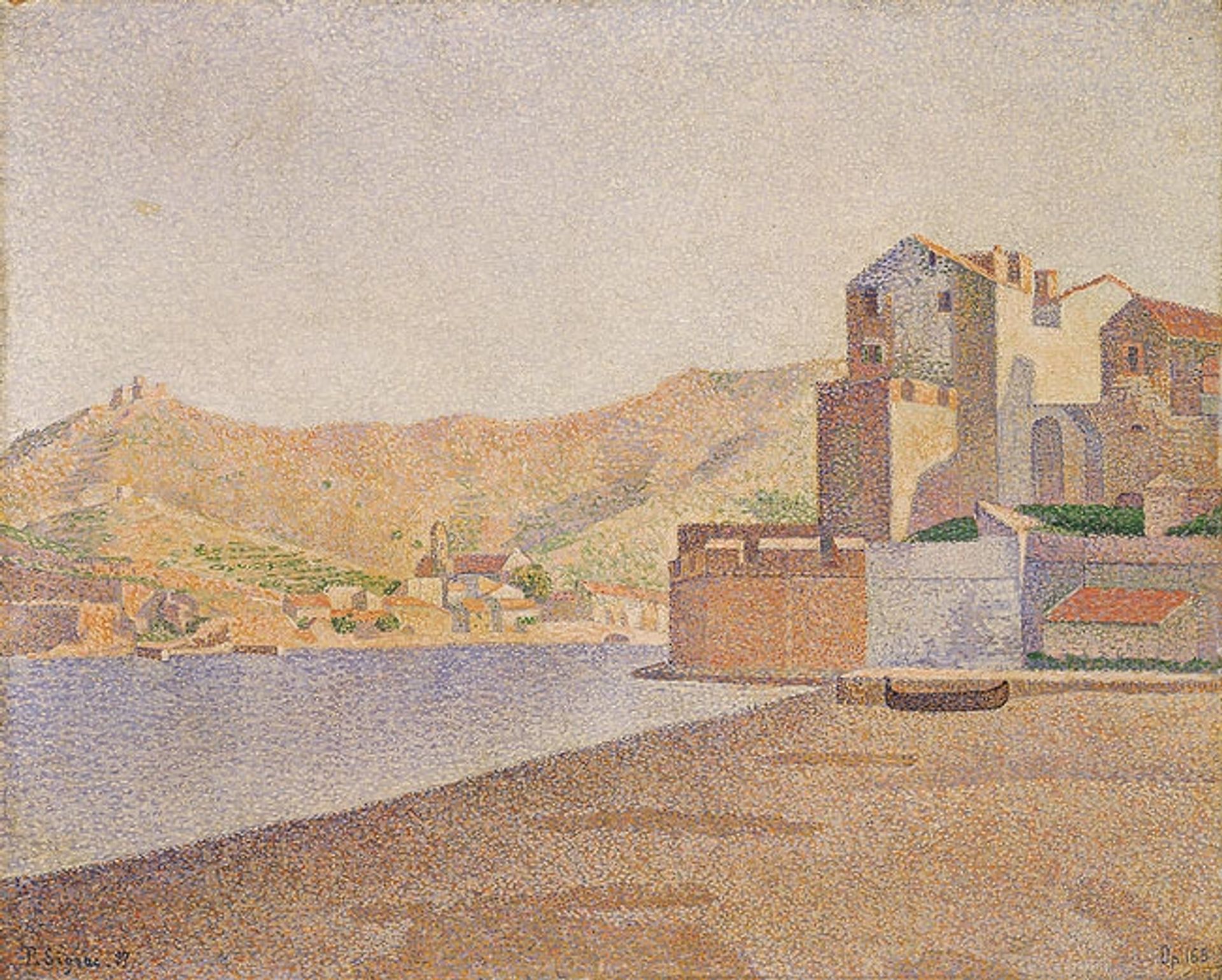 The Town Beach, Collioure by Paul Signac