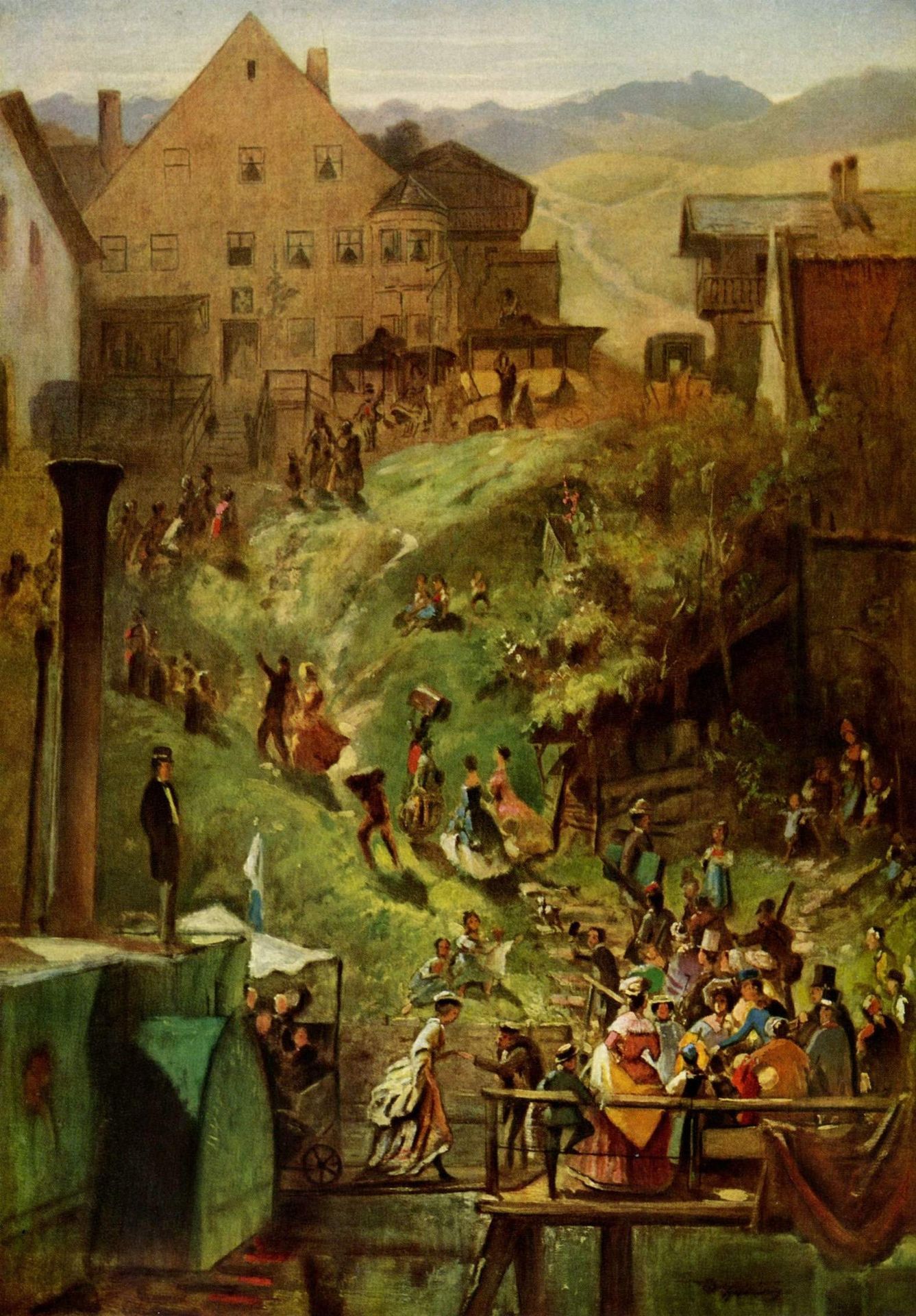 Arrival in Seeshaupt by Carl Spitzweg