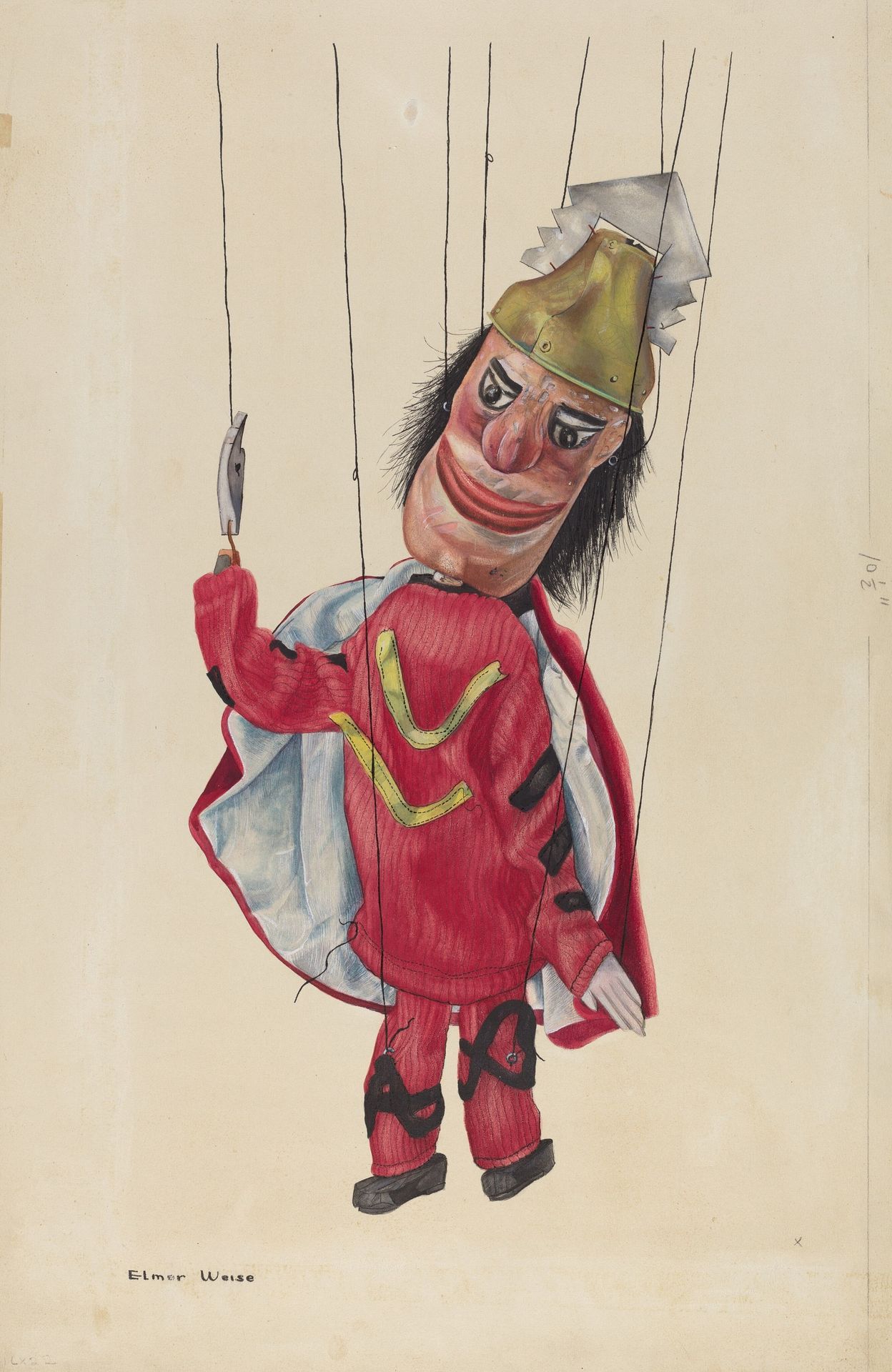 Marionette: "King Saul" by Elmer Weise